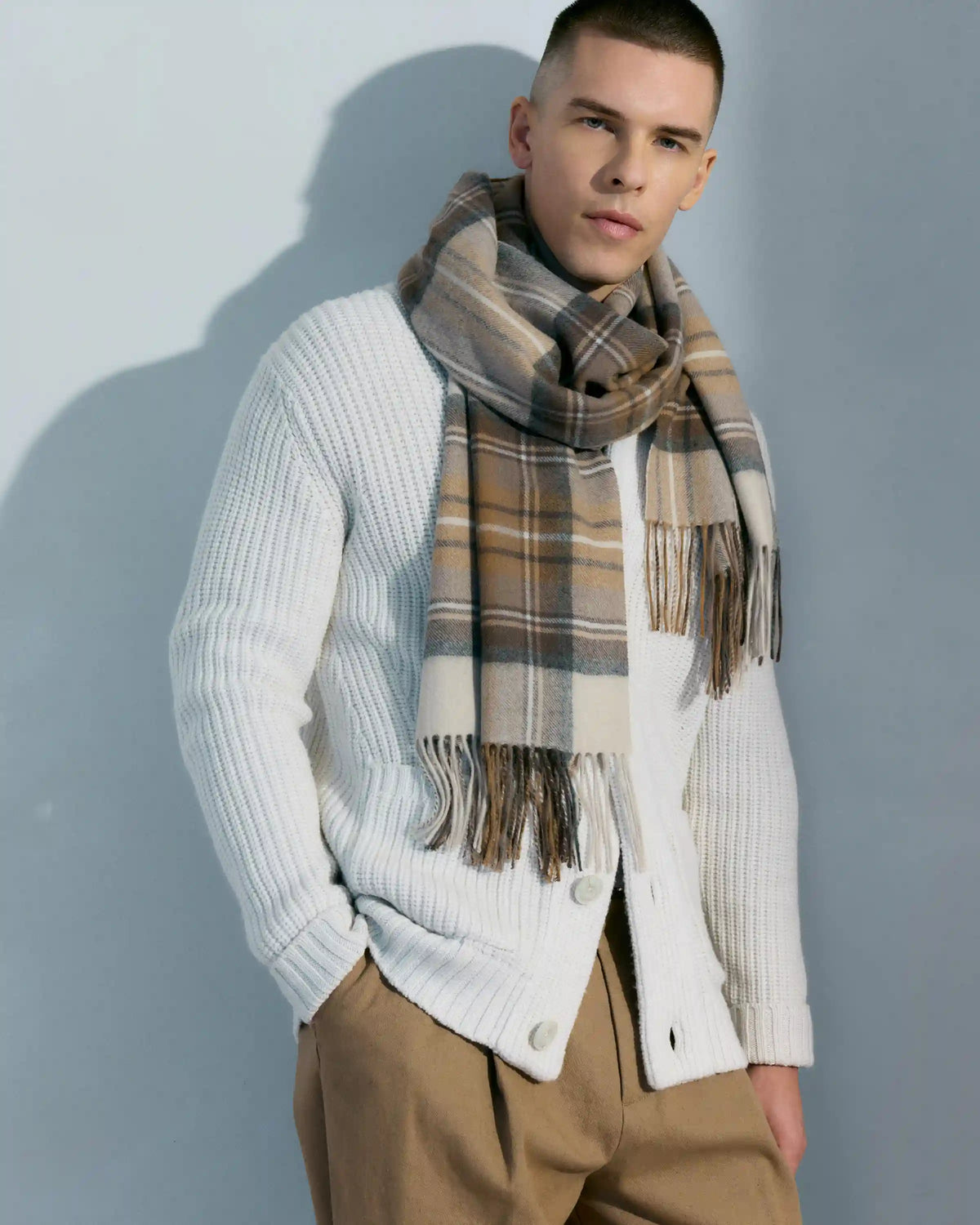 Australian Merino Wool Shawl Collar Cardigan