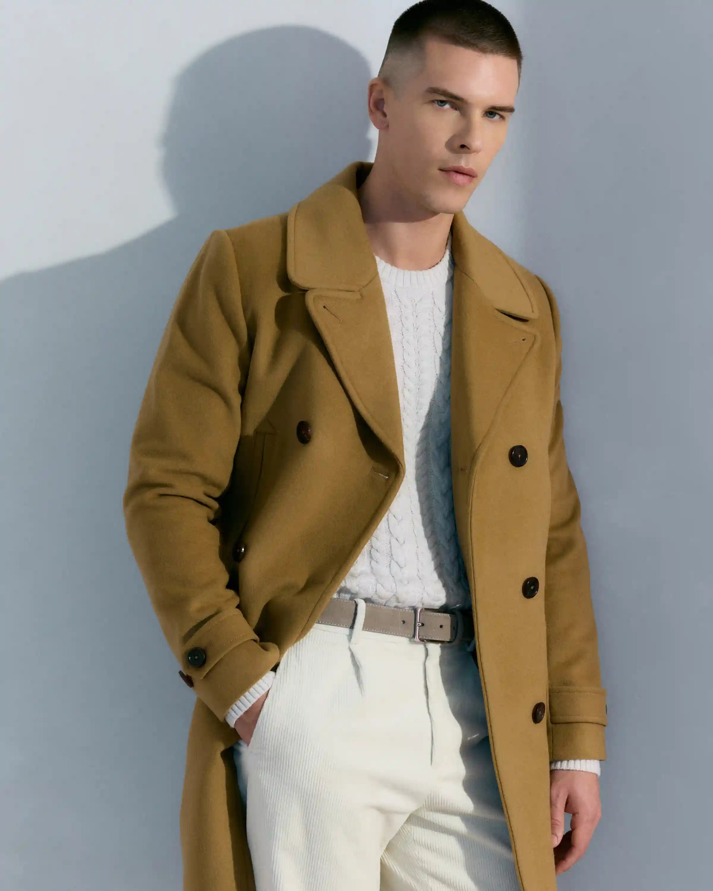 Australian Merino Wool Cable Crewneck Sweater