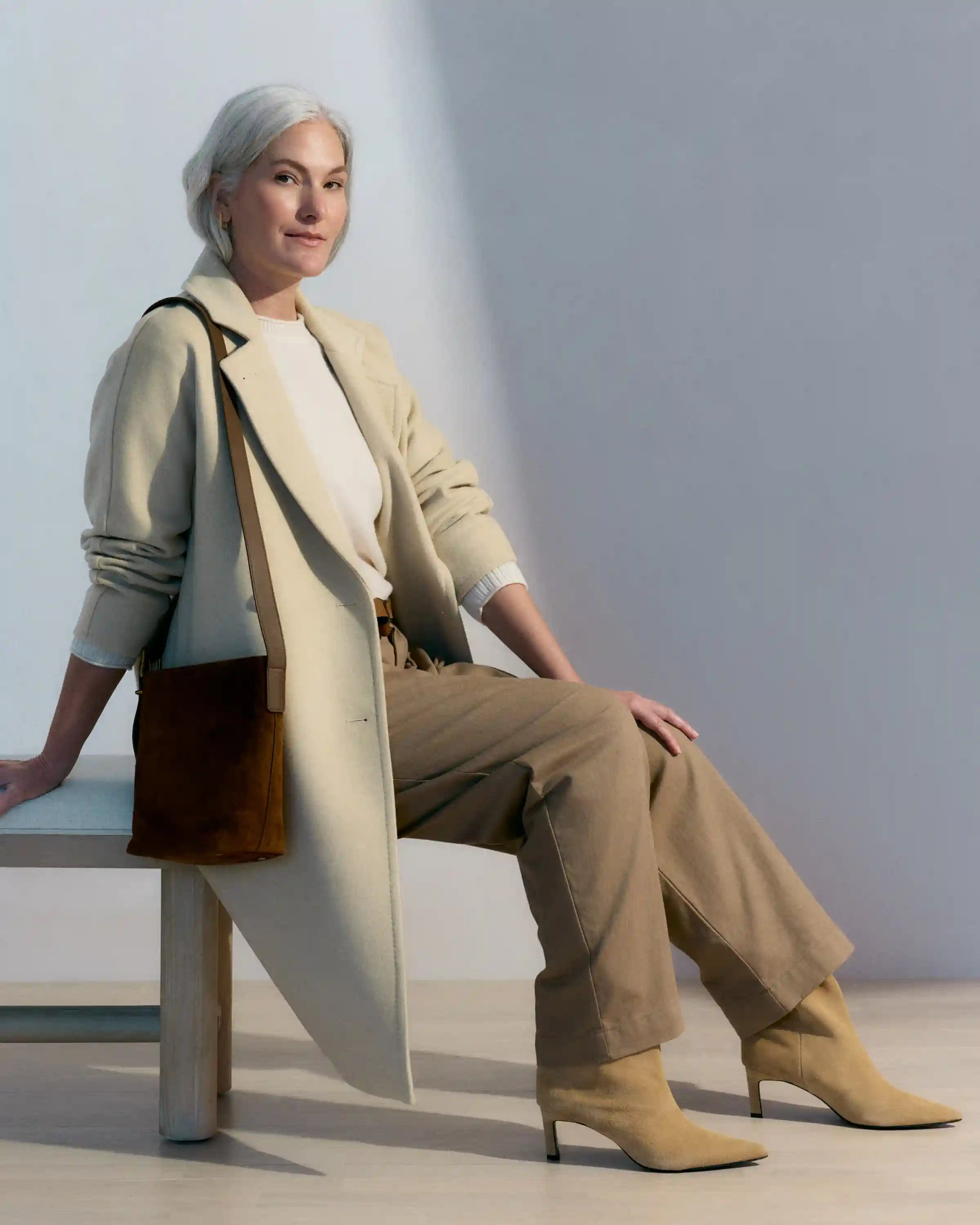 Mongolian Cashmere Boxy Crewneck Sweater