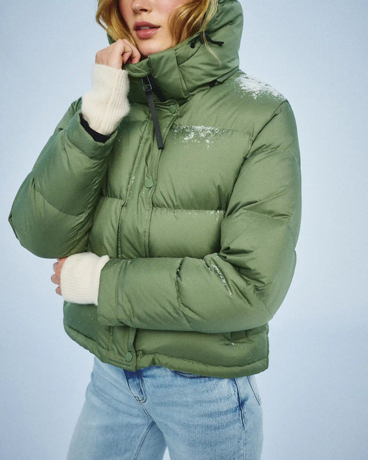 Responsible Down Cropped Puffer Jacket