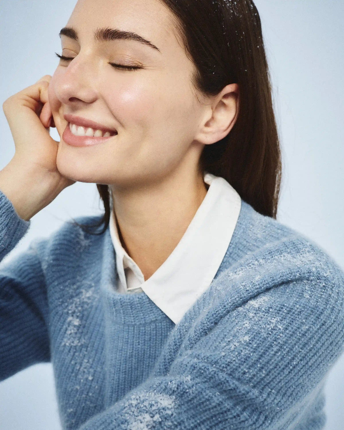 Mongolian Cashmere Fisherman Crewneck Sweater