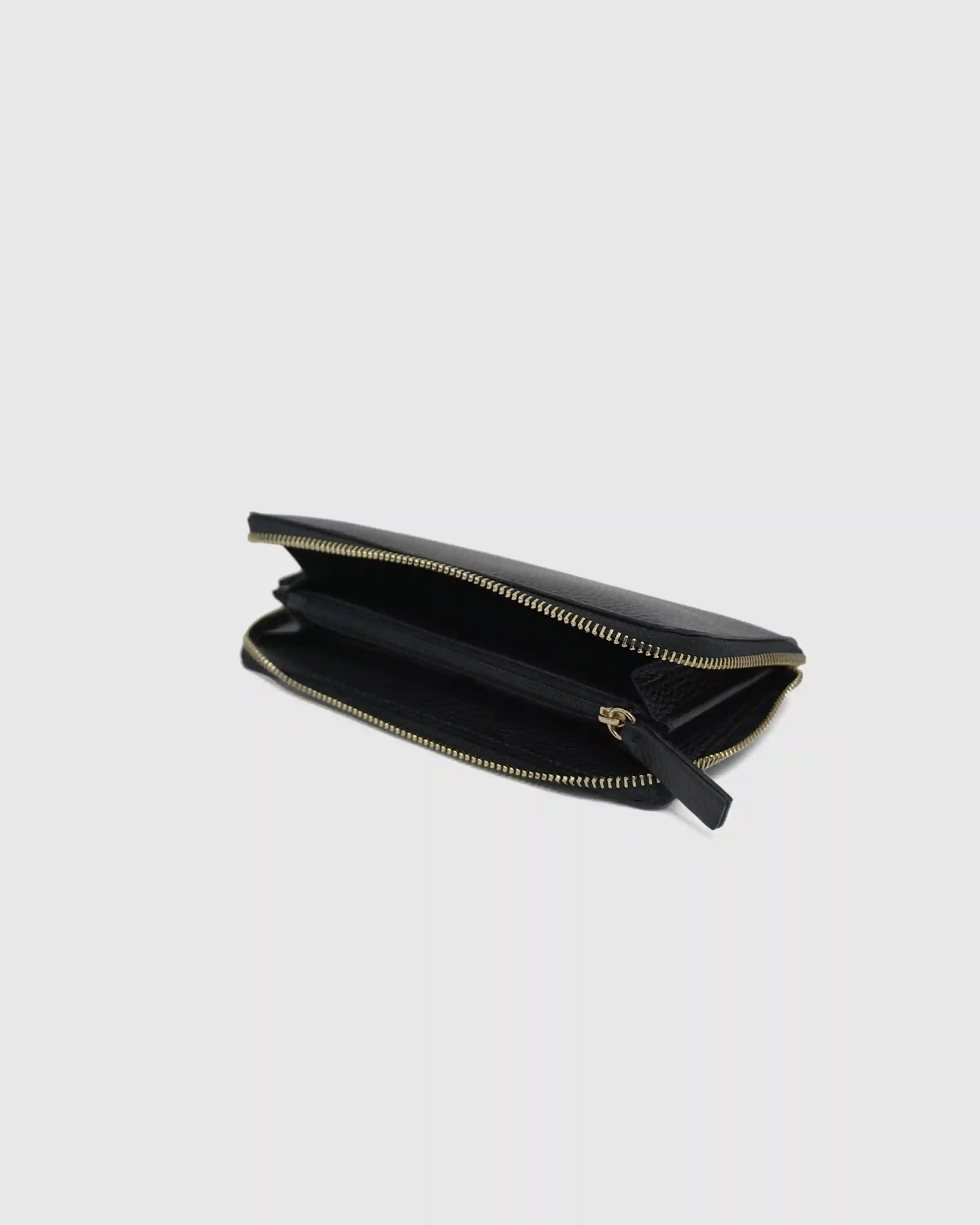 Italian Pebbled Leather Continental Wallet