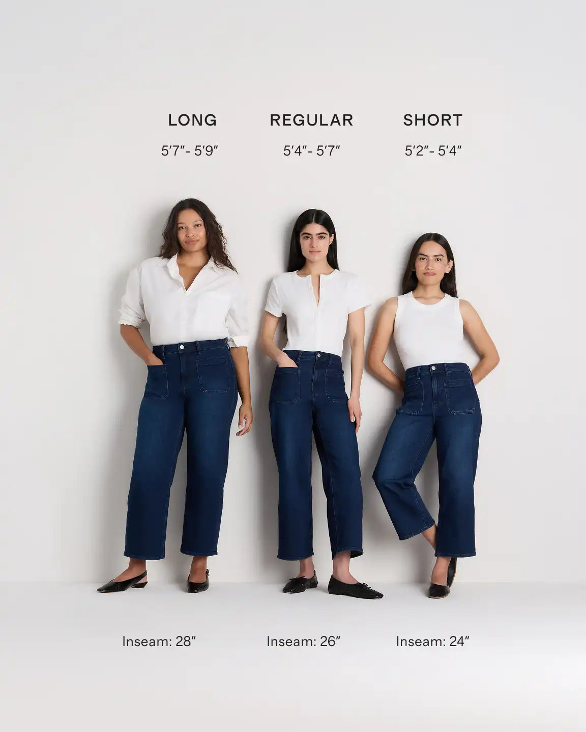Bella Stretch Patch Pocket Wide Leg Jeans
