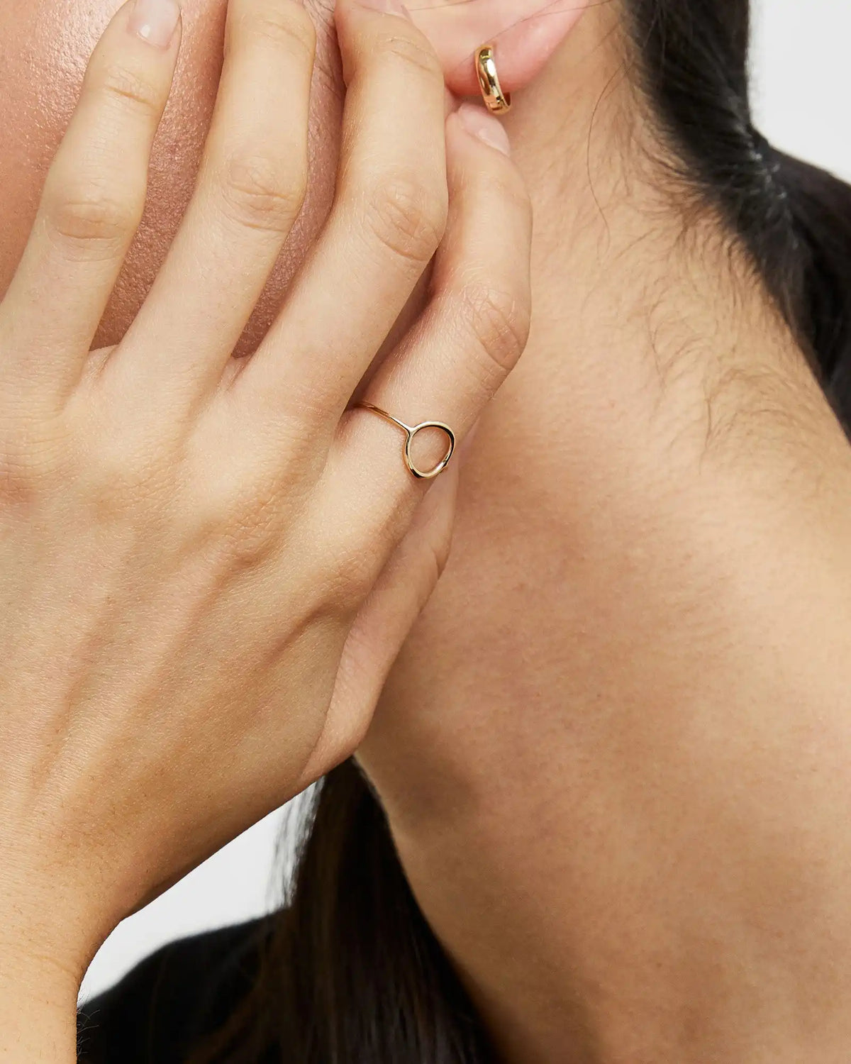 14K Gold Bold Hoops