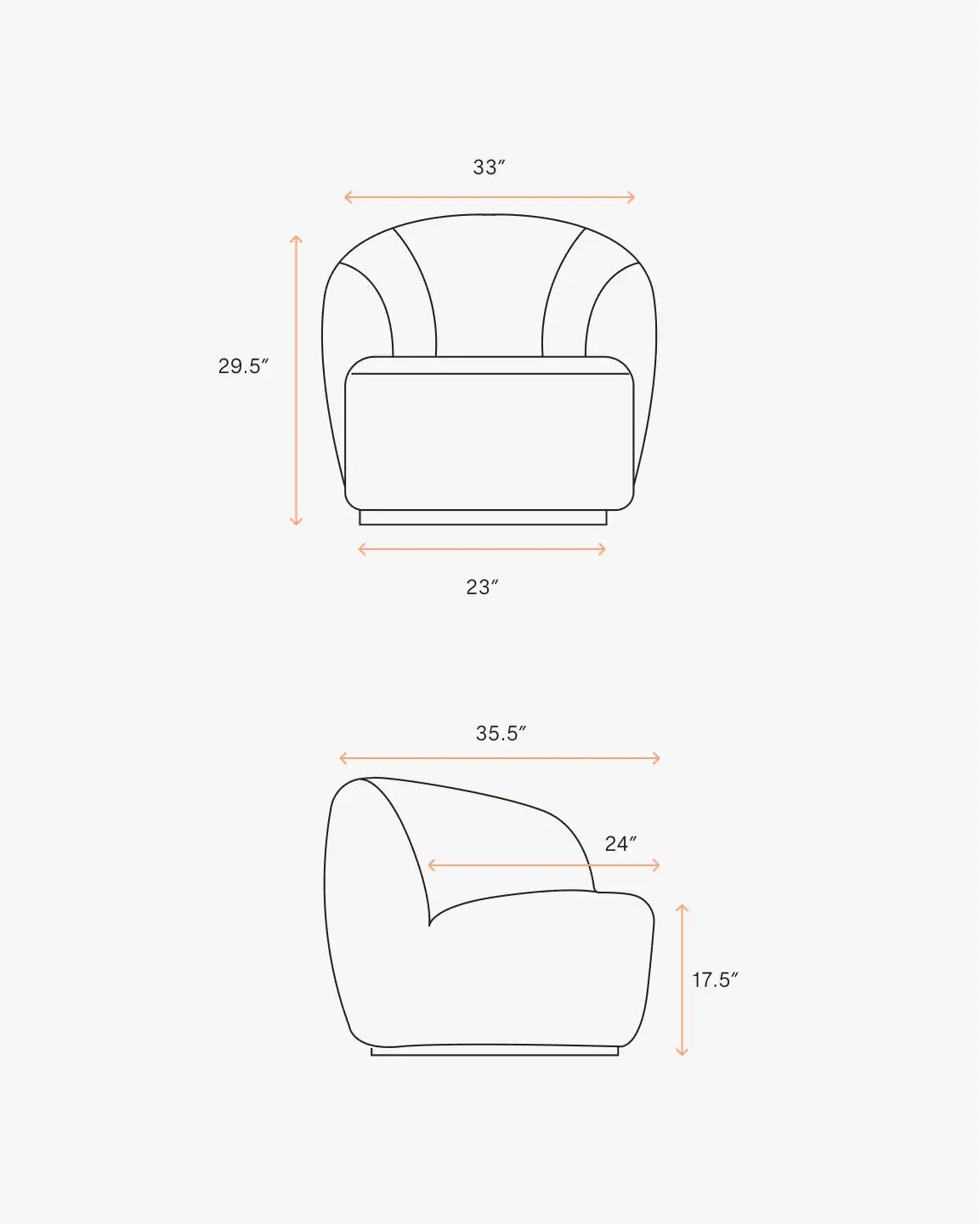 Performance Boucle Swivel Chair