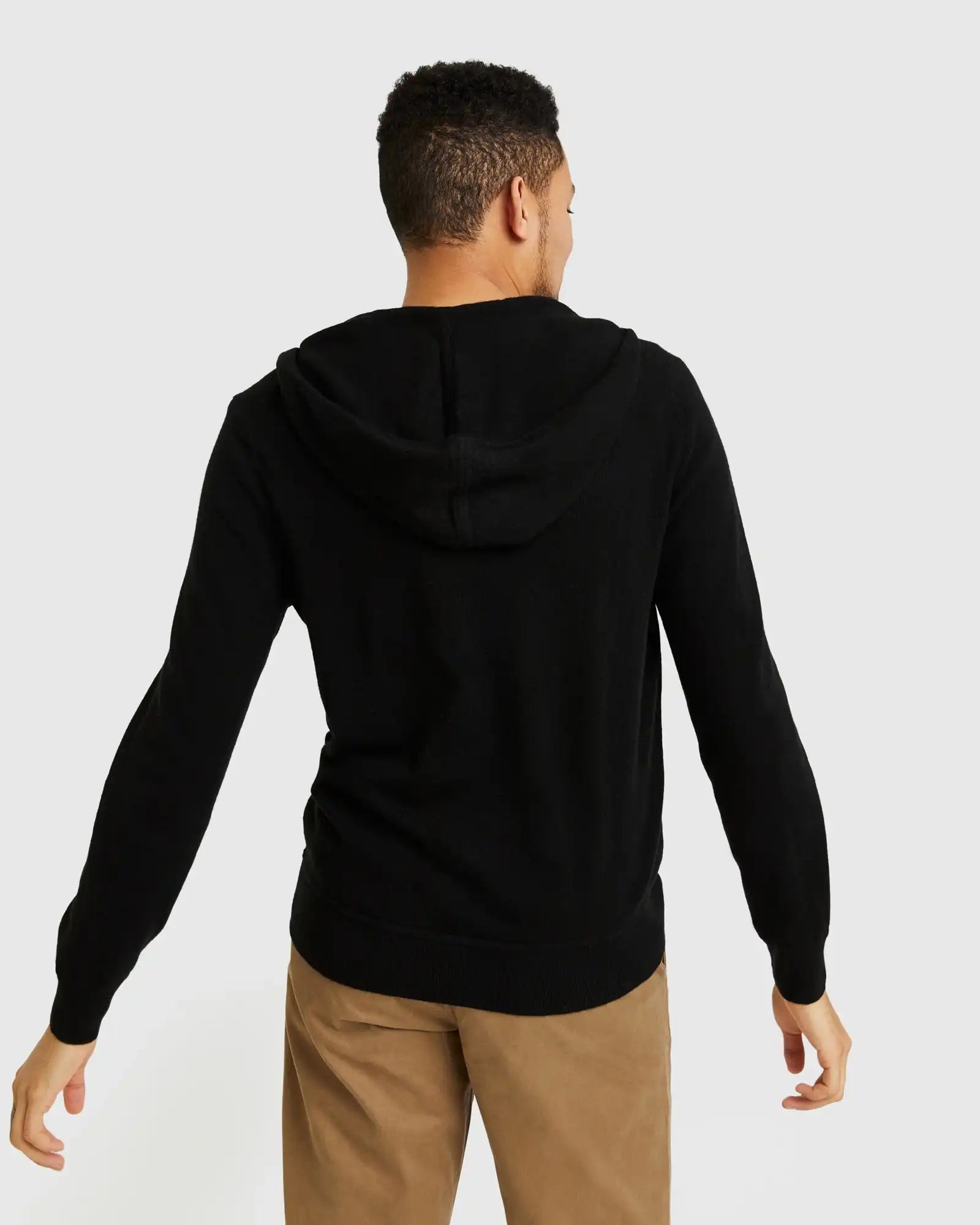Mongolian Spring Cashmere Full-Zip Hoodie