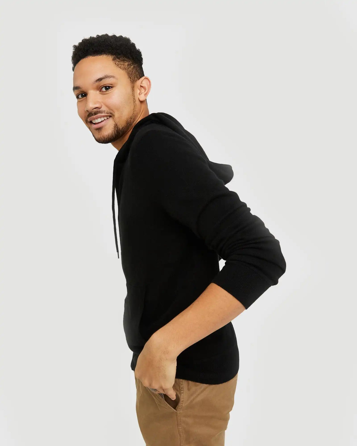 Mongolian Spring Cashmere Full-Zip Hoodie