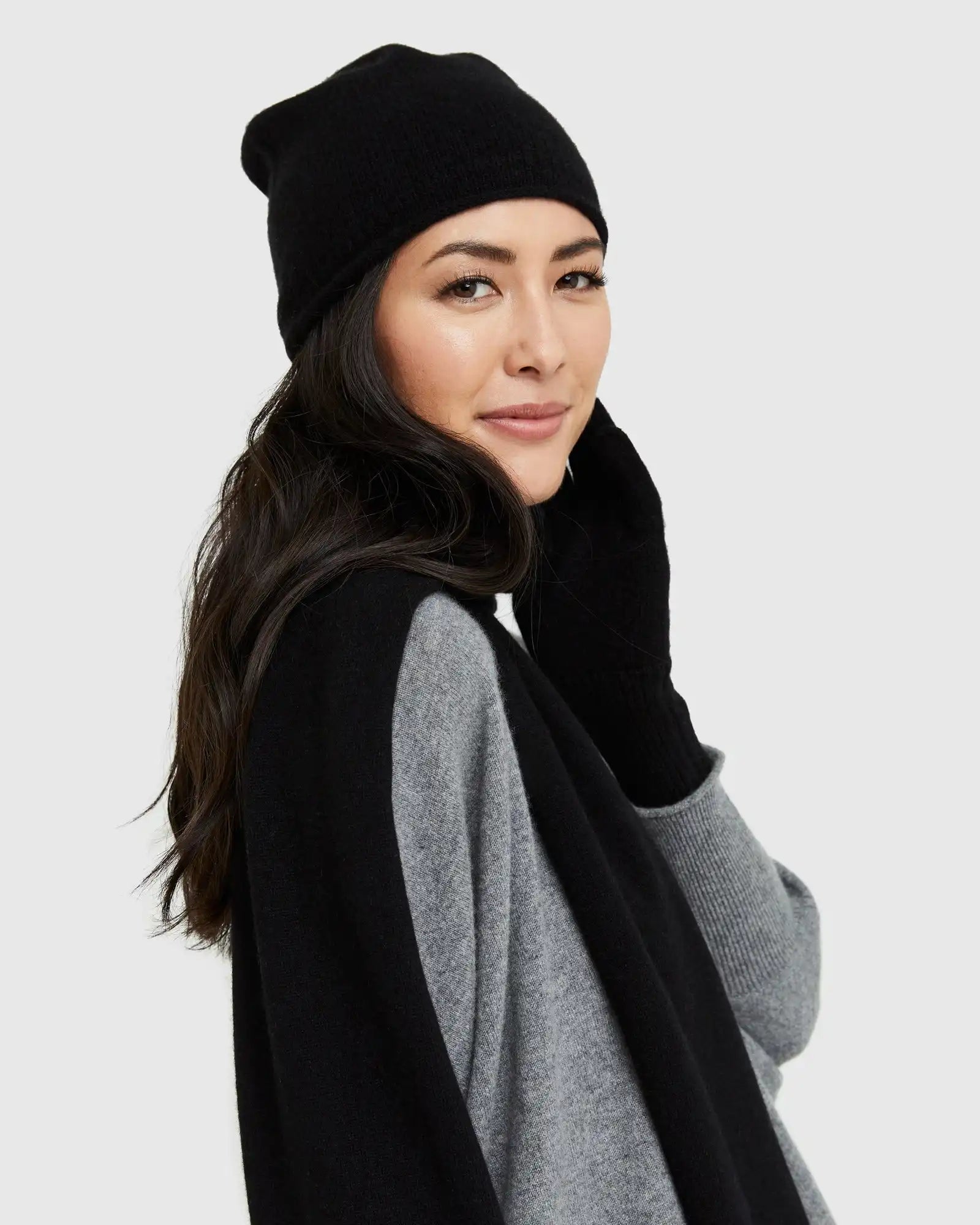 Mongolian Cashmere Slouchy Beanie