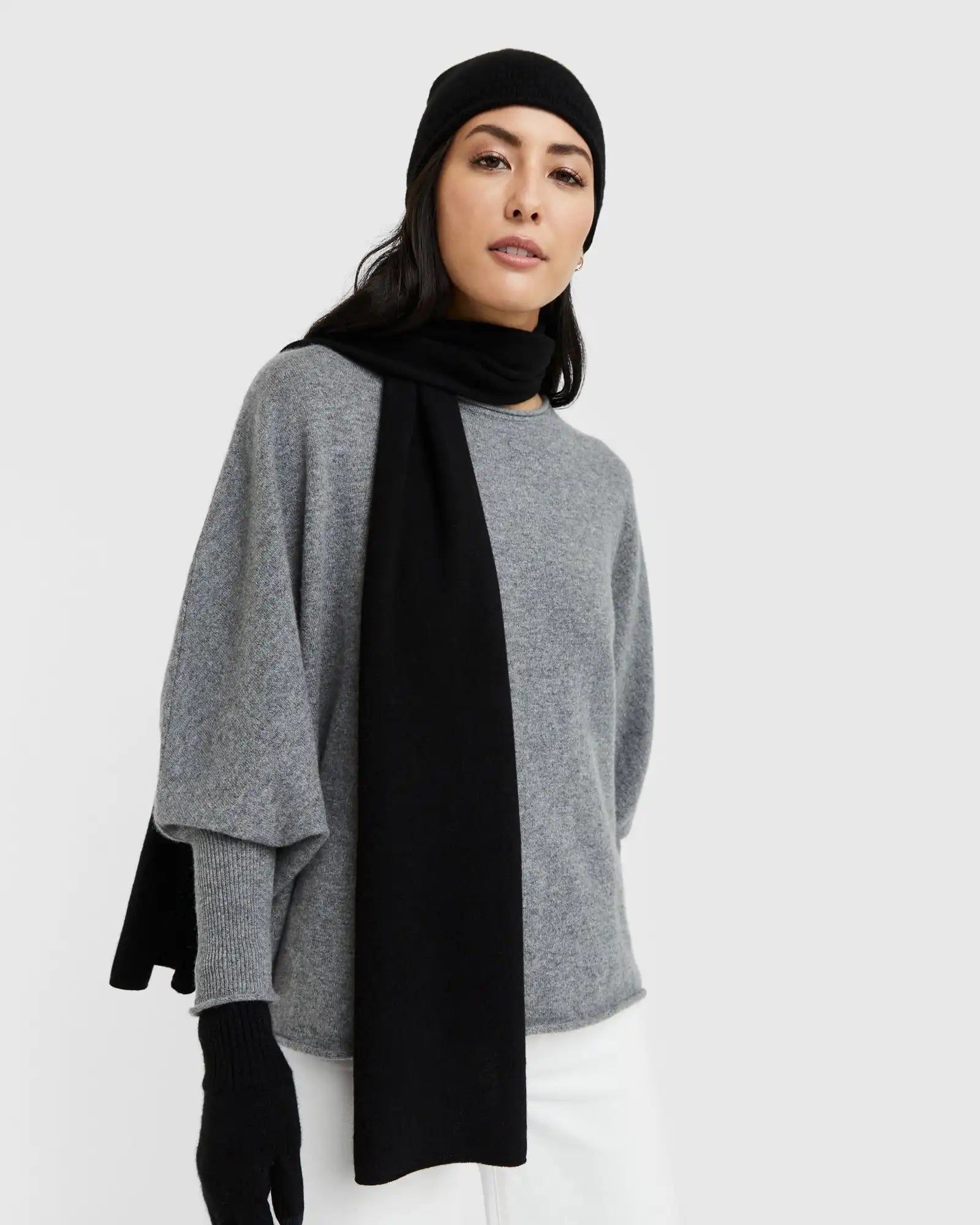 Mongolian Cashmere Slouchy Beanie
