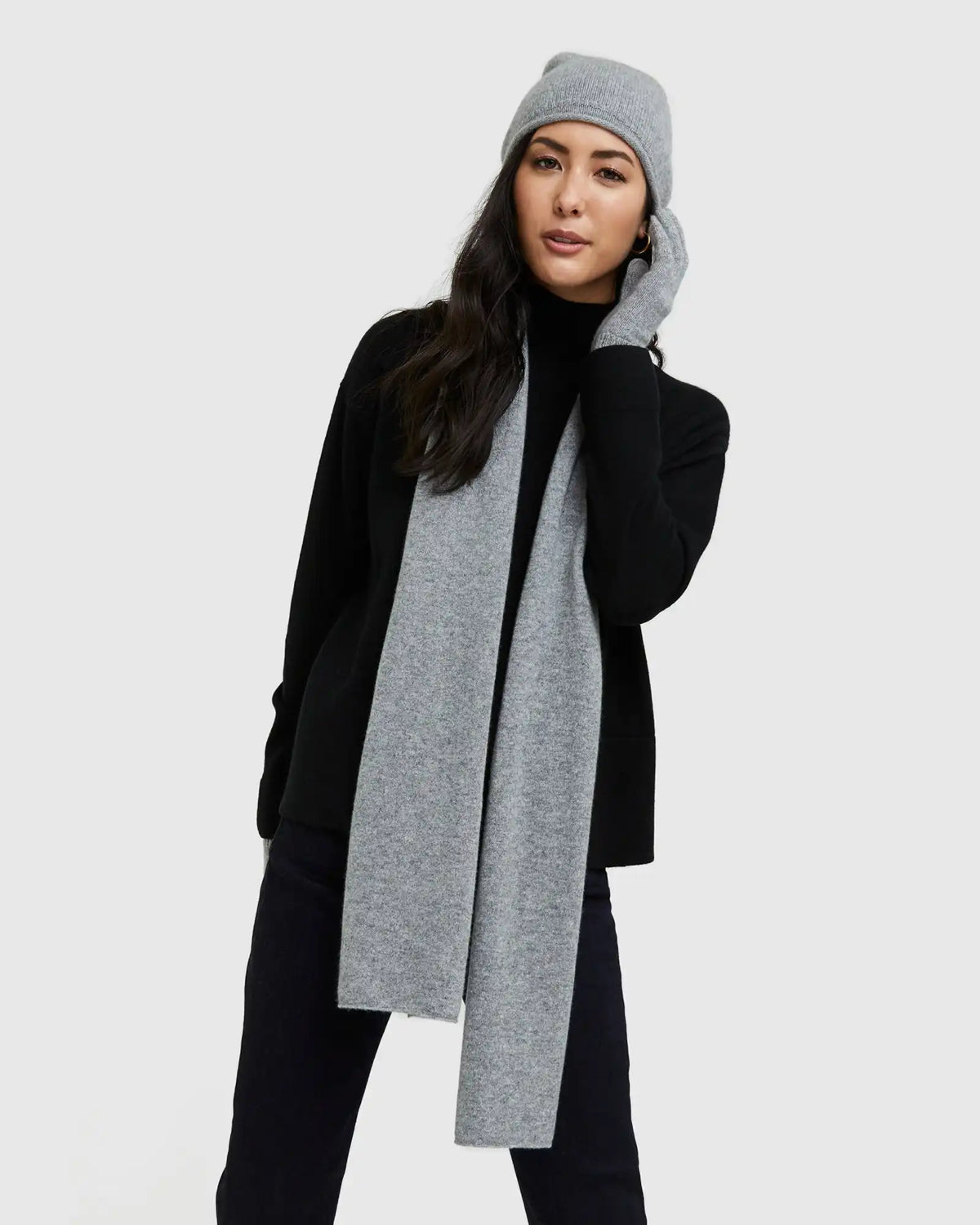 Mongolian Cashmere Slouchy Beanie