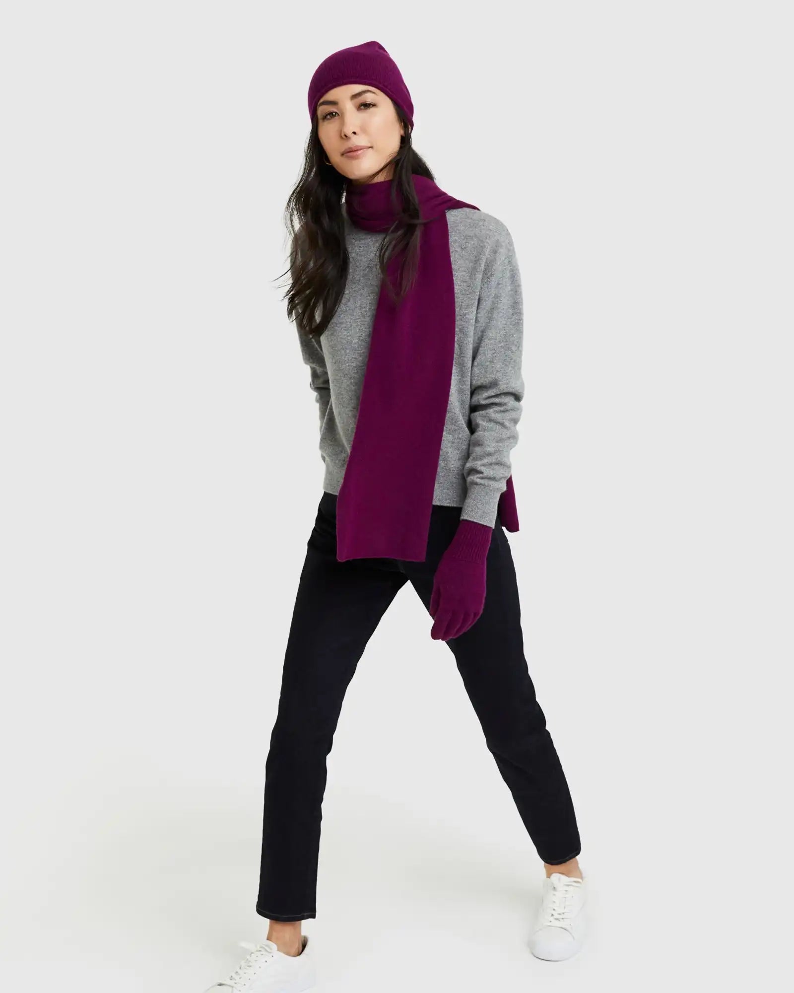 Mongolian Cashmere Slouchy Beanie