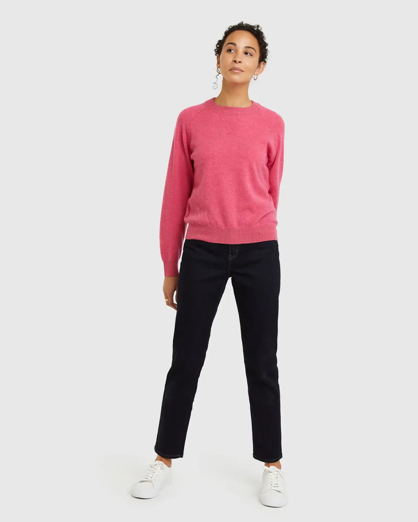 Mongolian Shrunken Cashmere Sweatshirt
