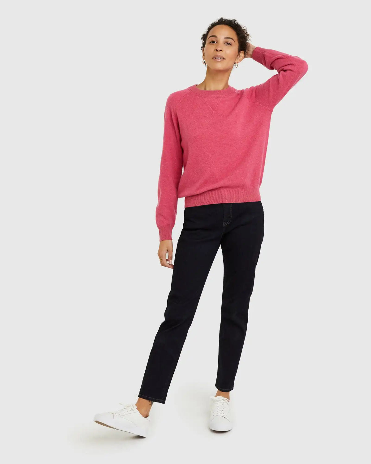 Mongolian Shrunken Cashmere Sweatshirt