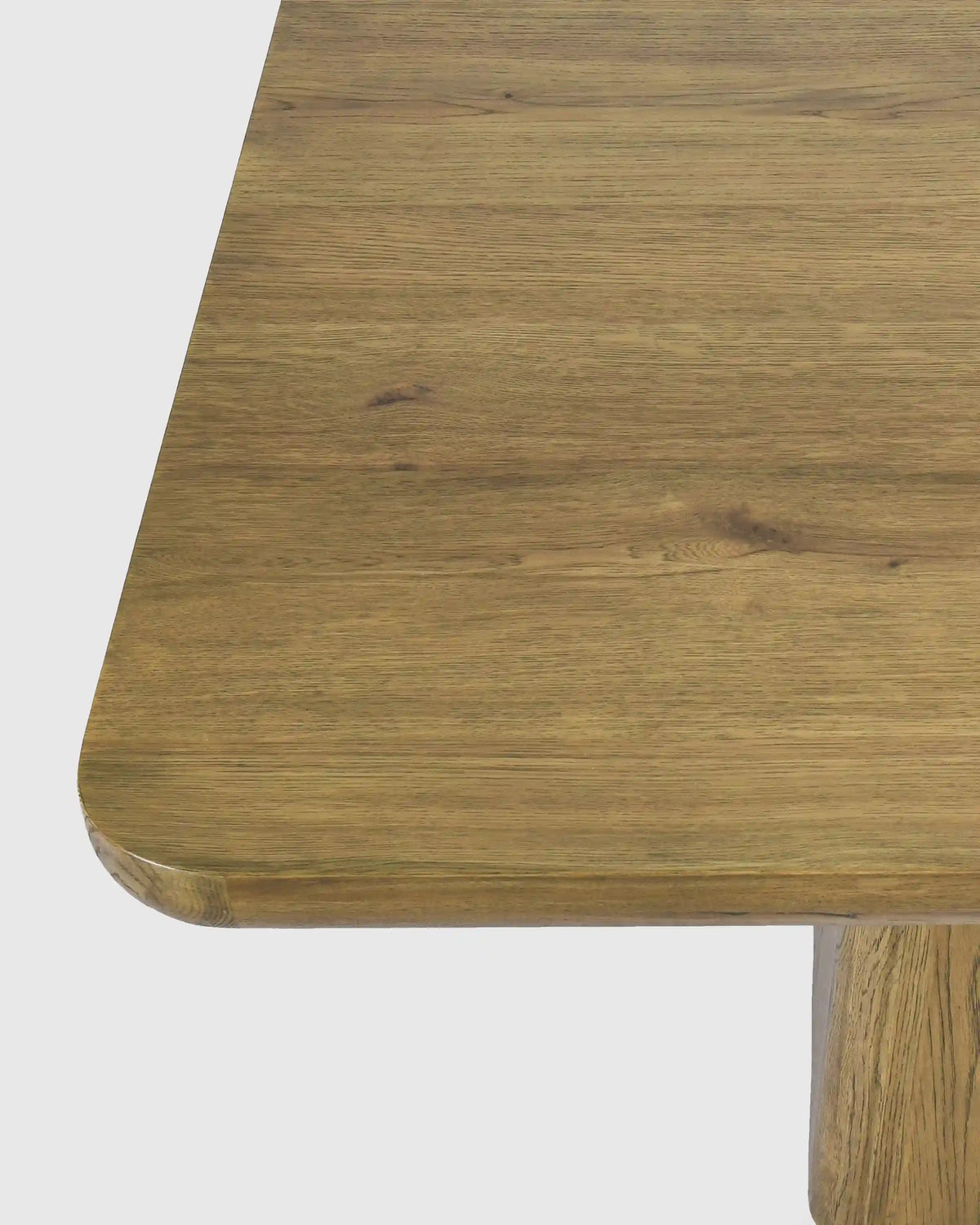 Rustic Oak Plinth Dining Table