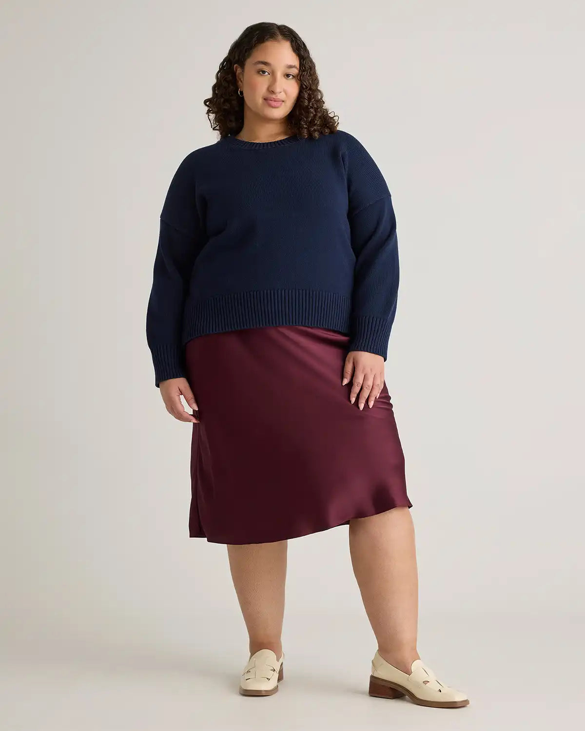 100% Organic Cotton Boyfriend Crew Sweater