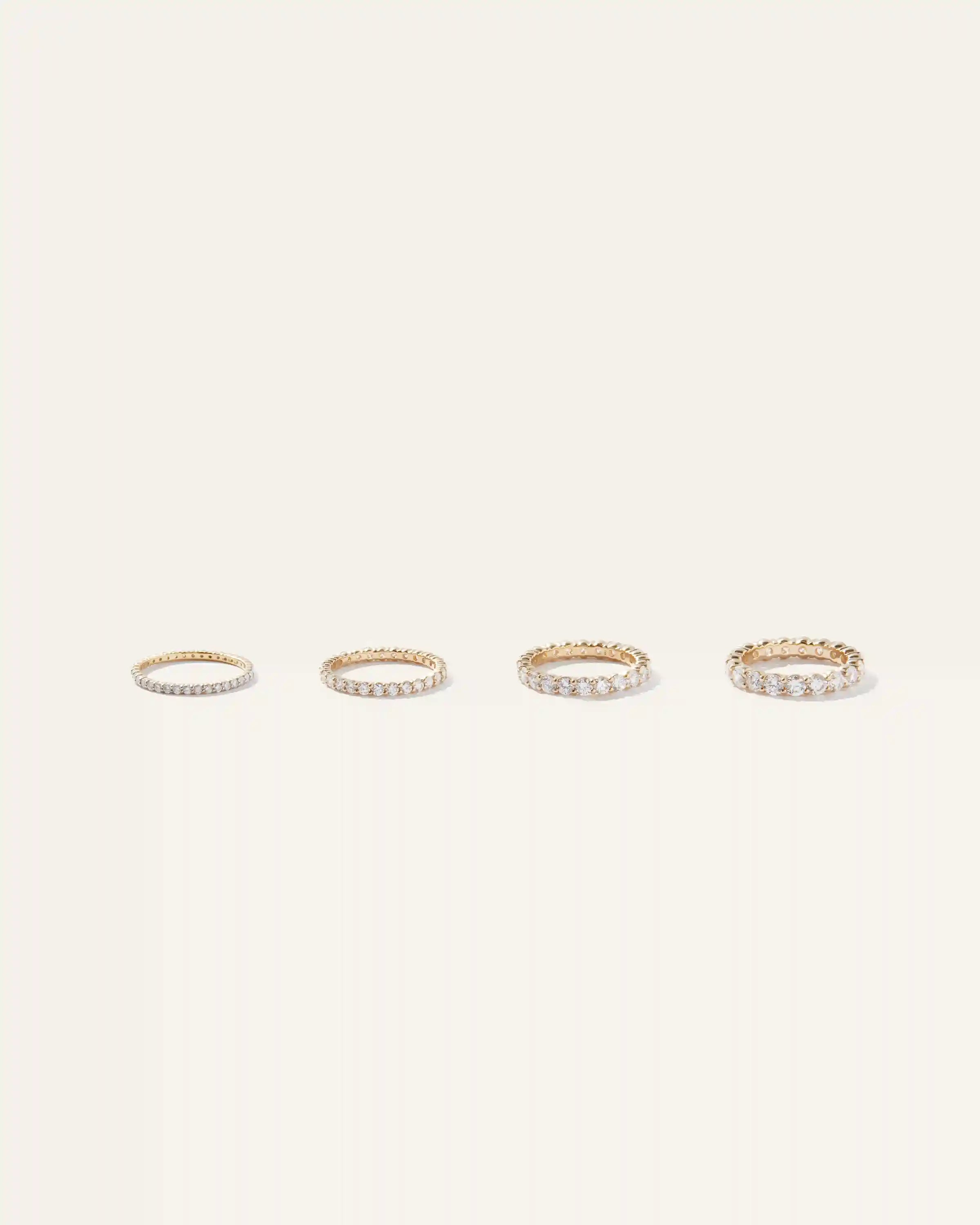 Diamond Shared Prong Eternity Band