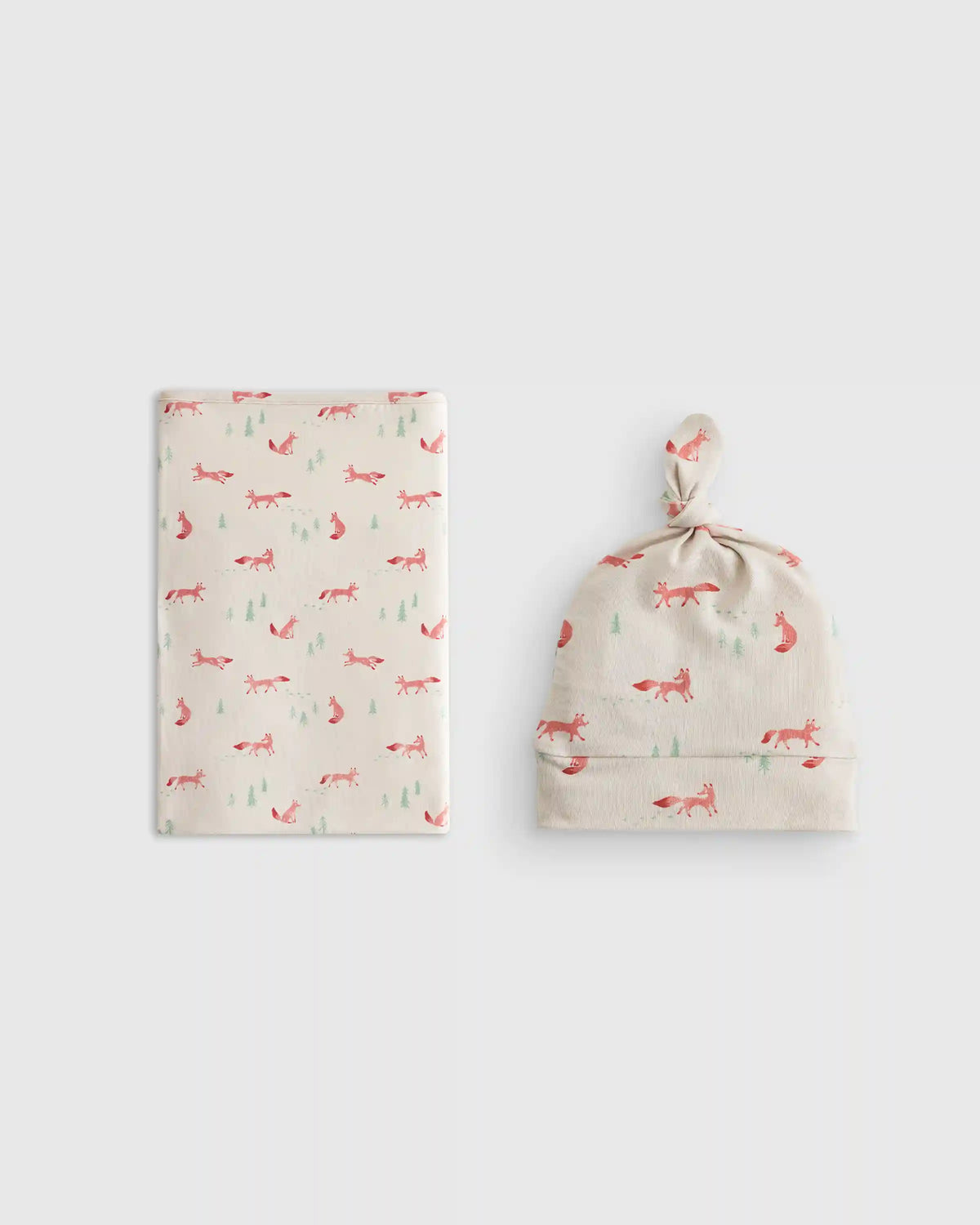 Bamboo Swaddle & Hat Layette Set