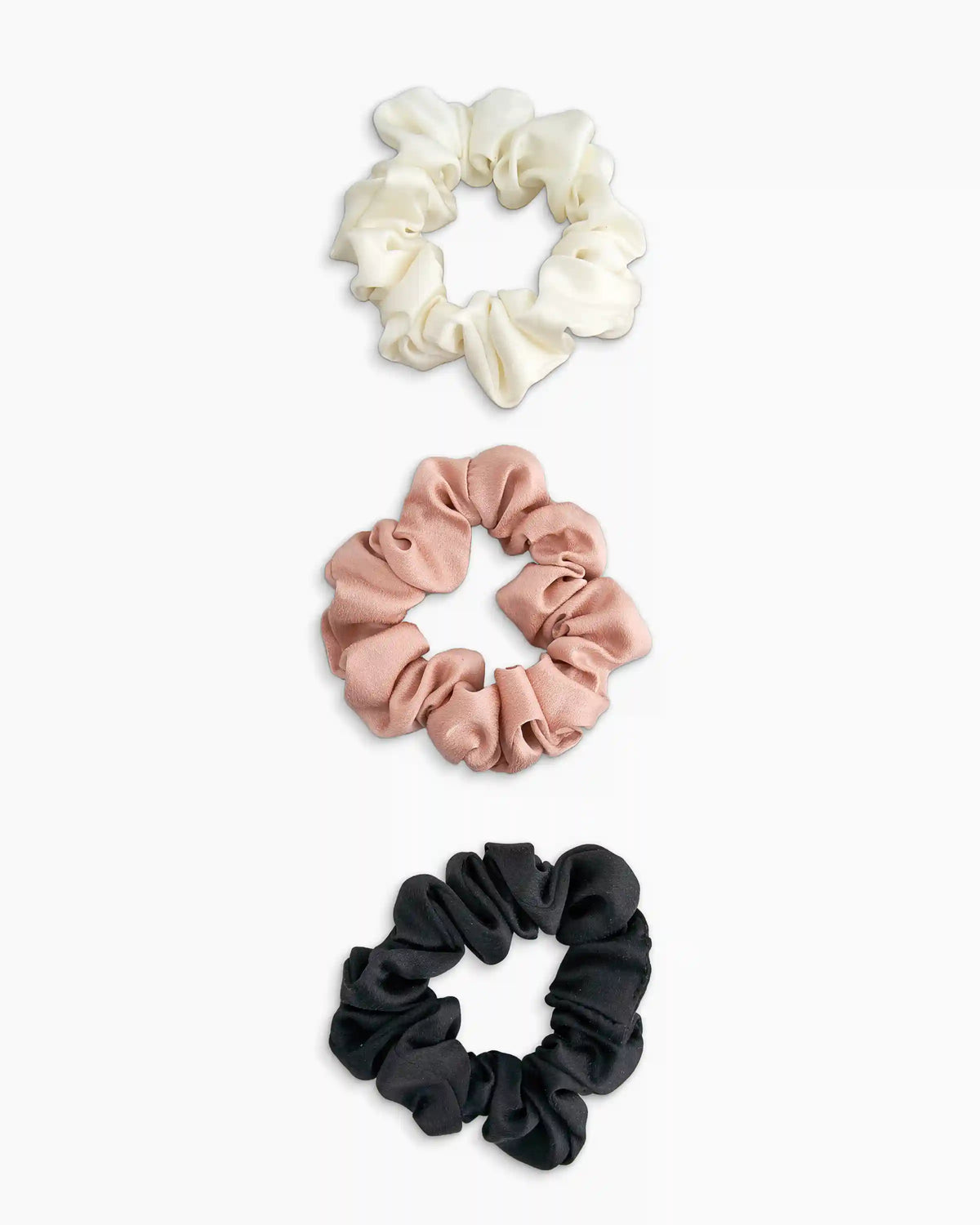 100% Washable Silk Scrunchies