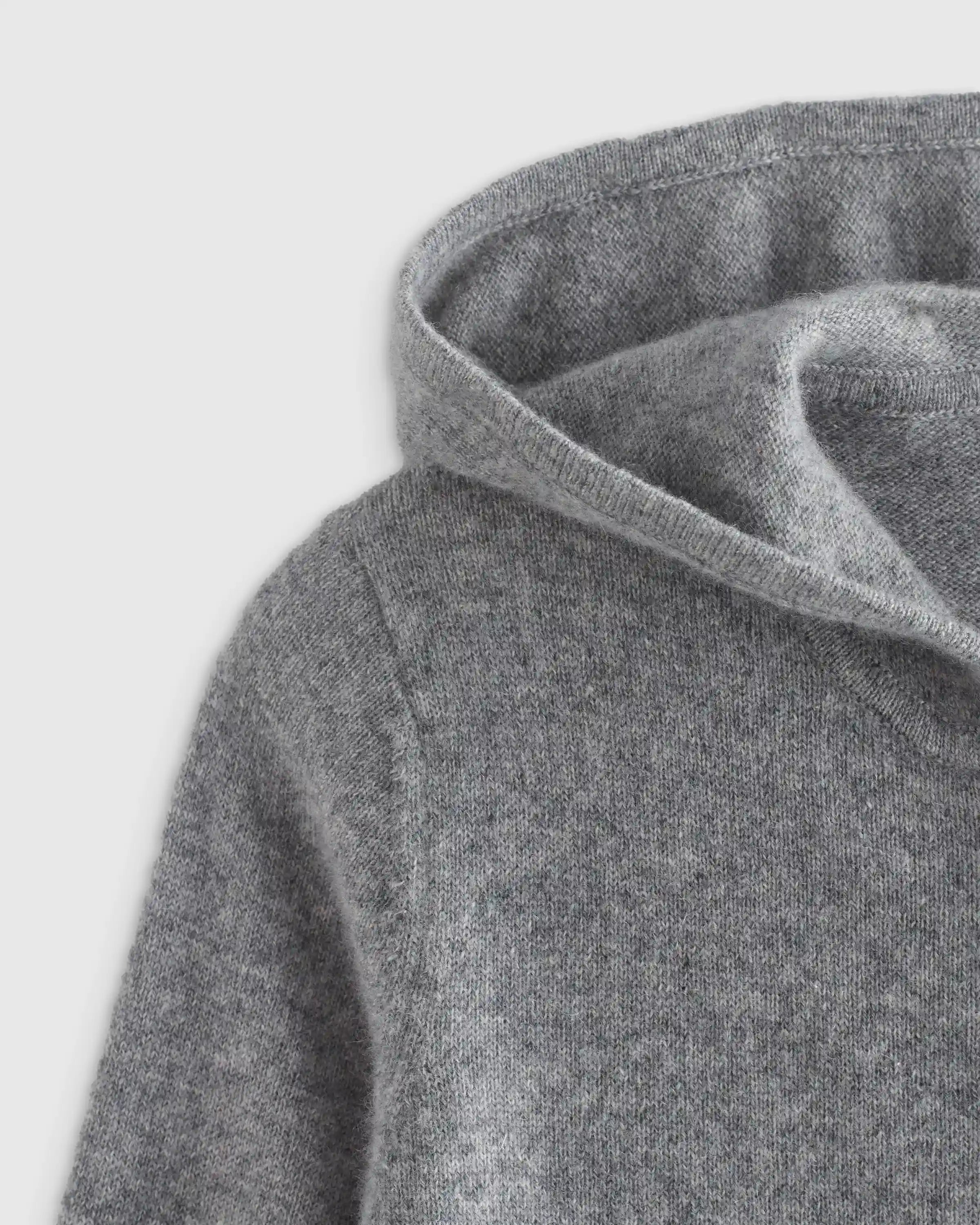 Washable Cashmere Full Zip Hoodie