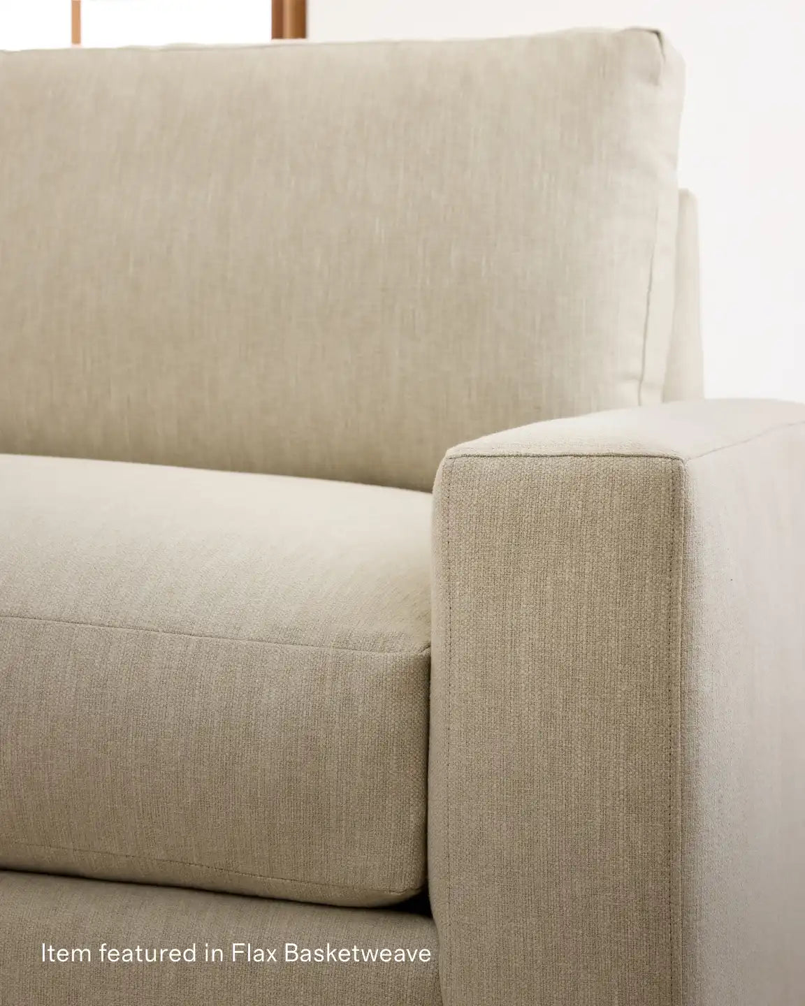 Stillman Chaise Sectional in Performance Basketweave