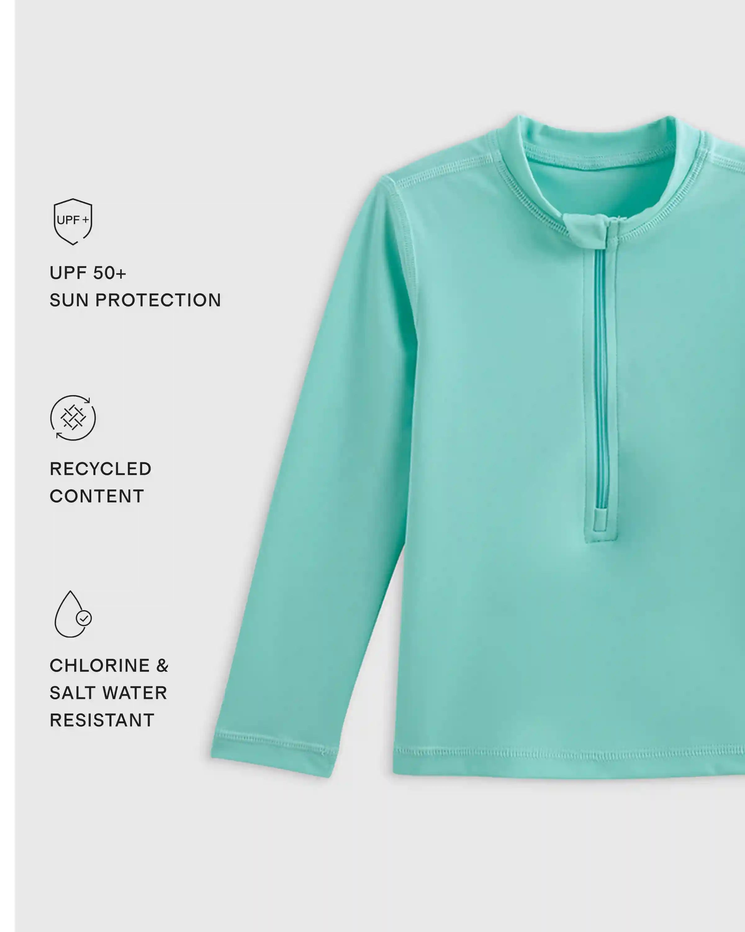 Long Sleeve Zip-Up Rash Guard