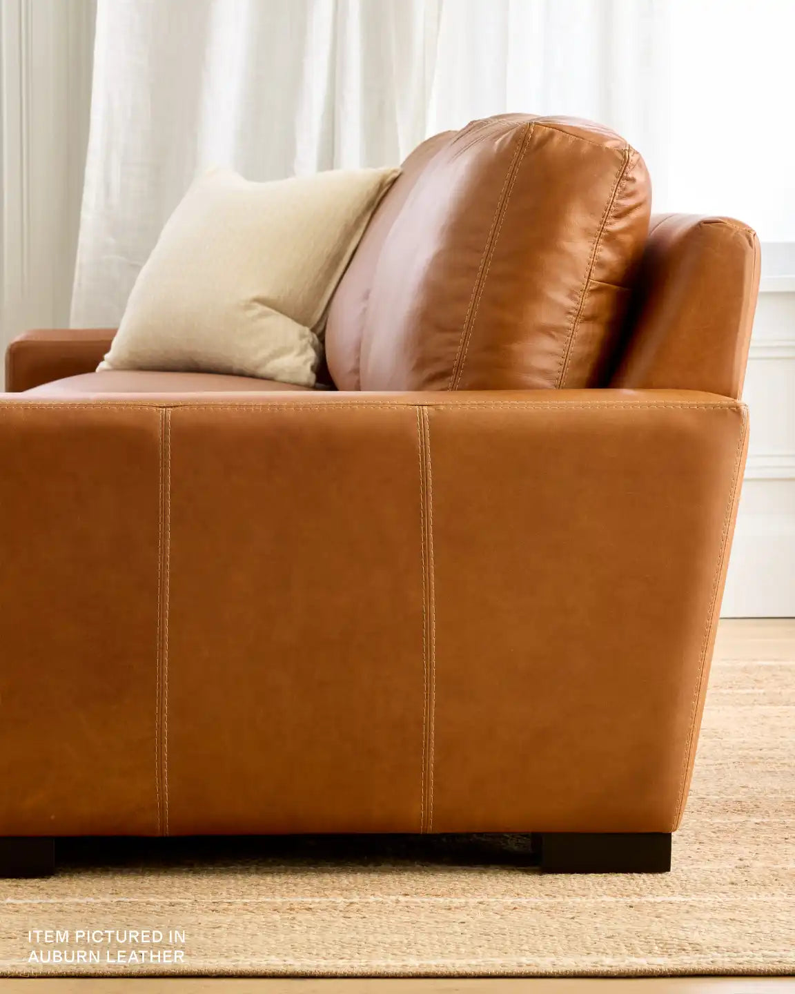 Stillman U Sectional in Leather