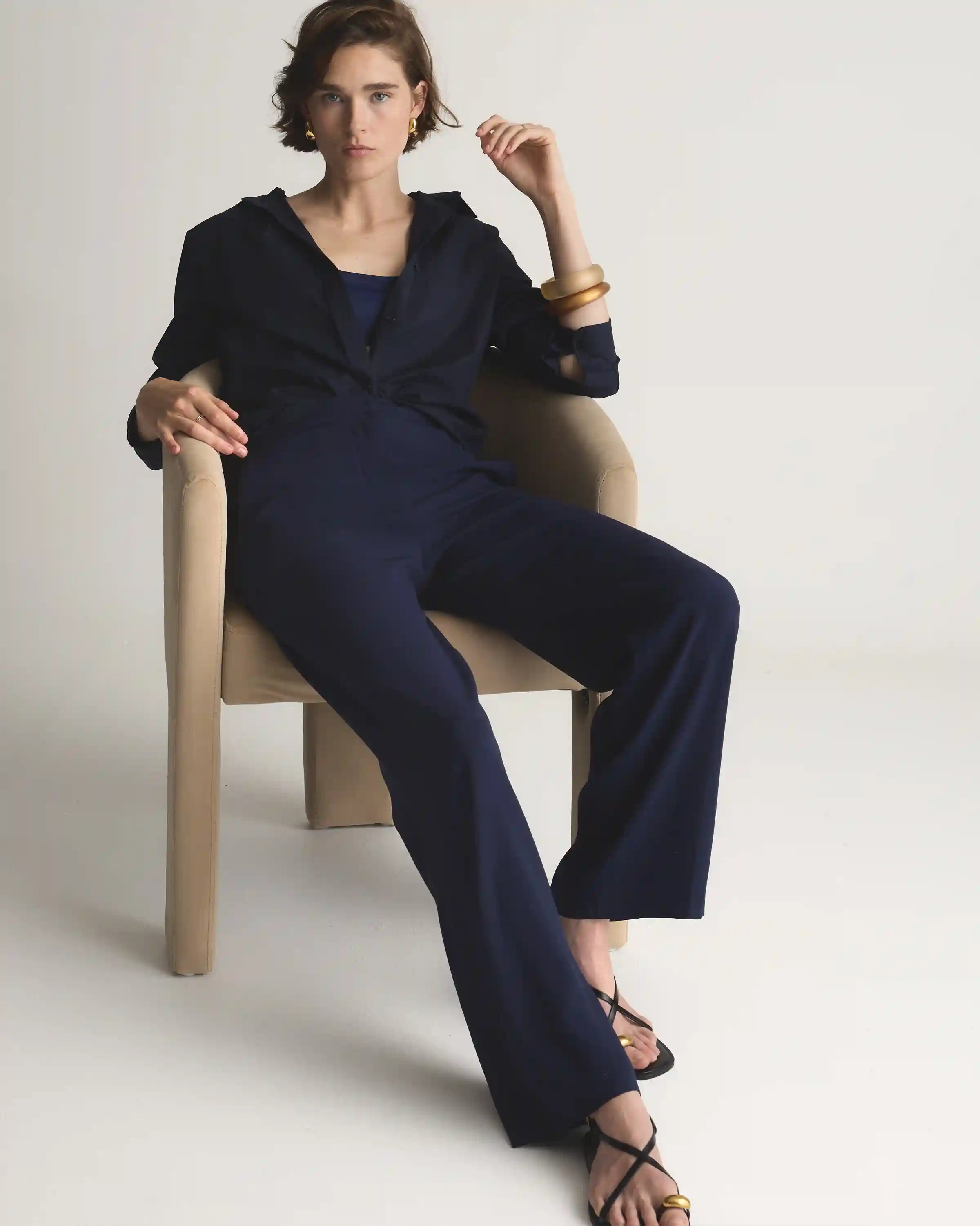 Italian Wool Pleated Trouser