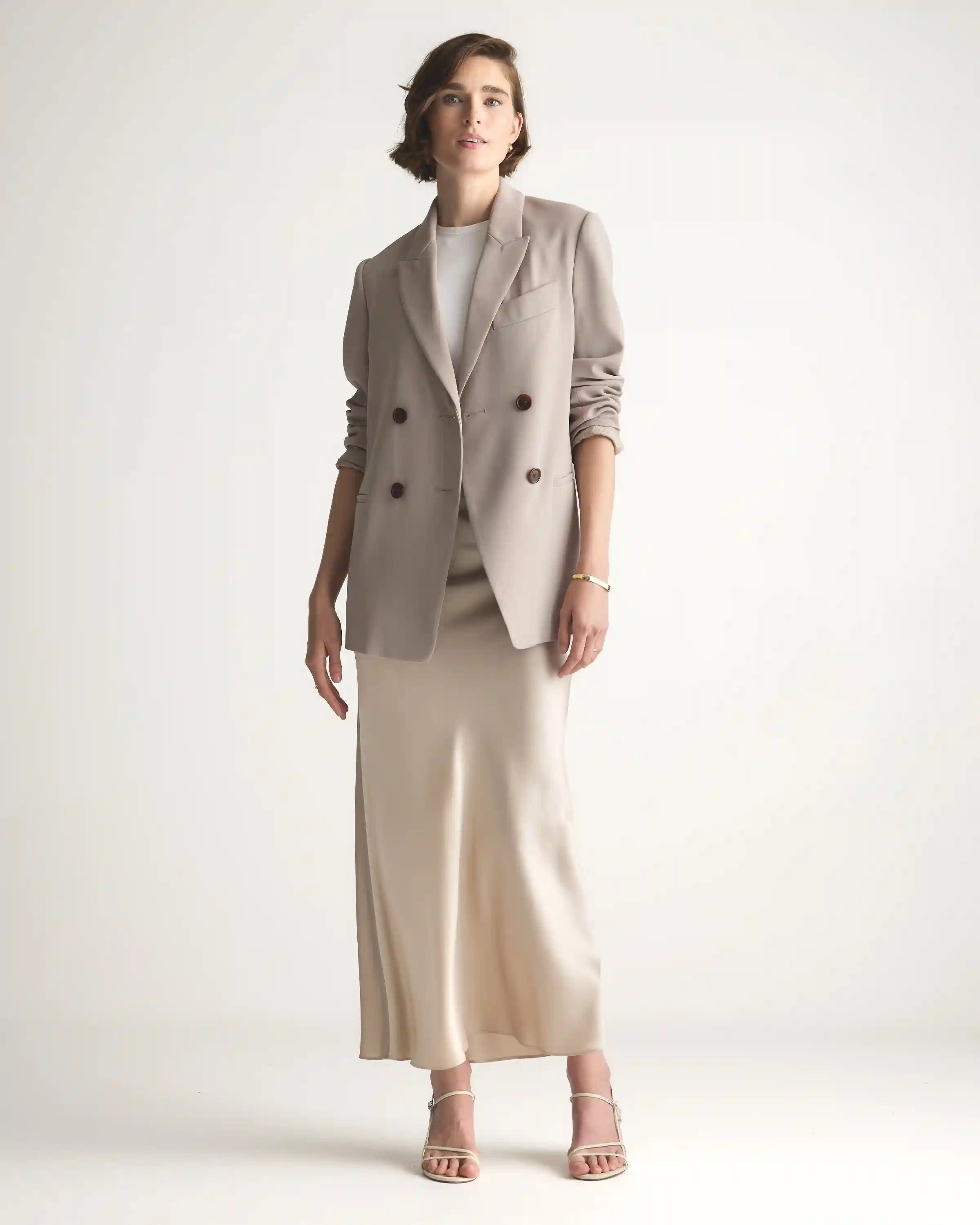 100% Washable Silk Maxi Skirt