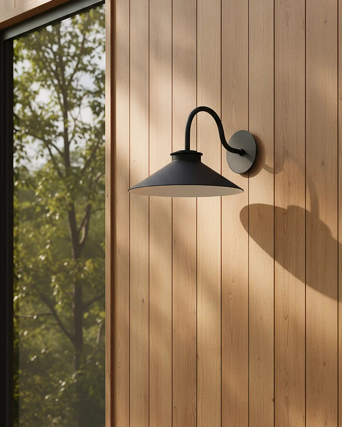 Contemporary Steel Indoor/Outdoor Barn Sconce
