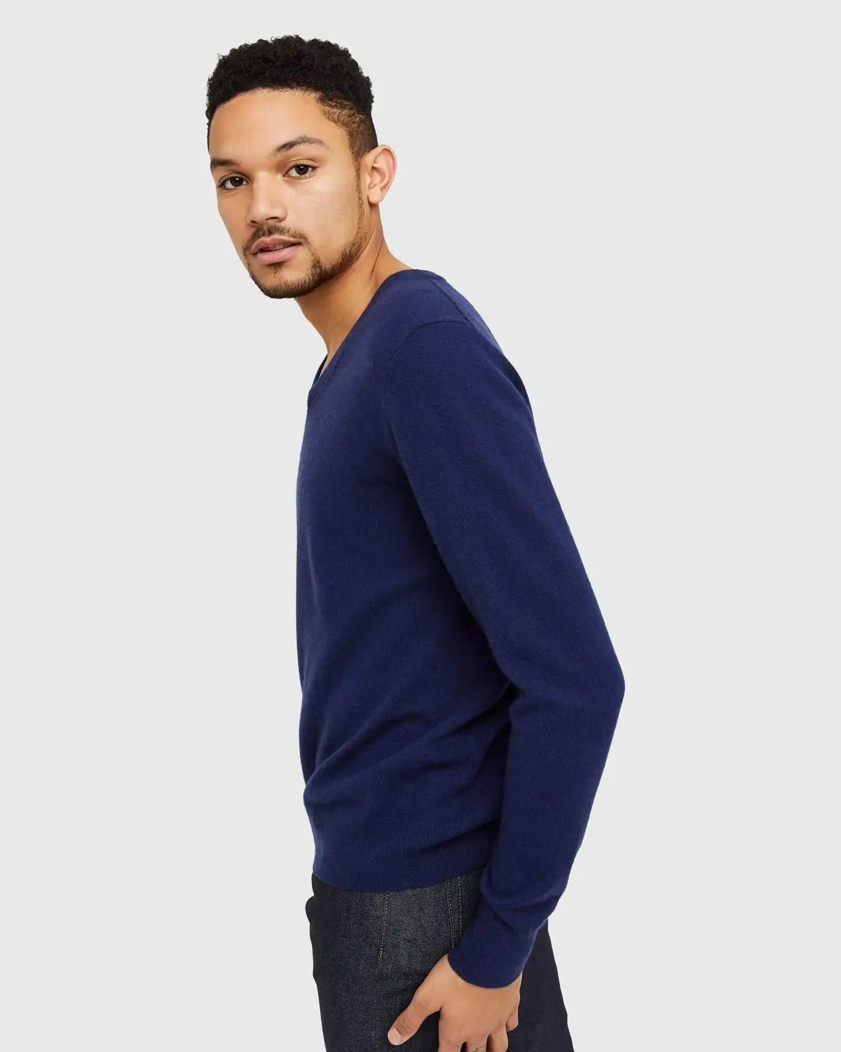 Mongolian Spring Cashmere V-Neck Sweater