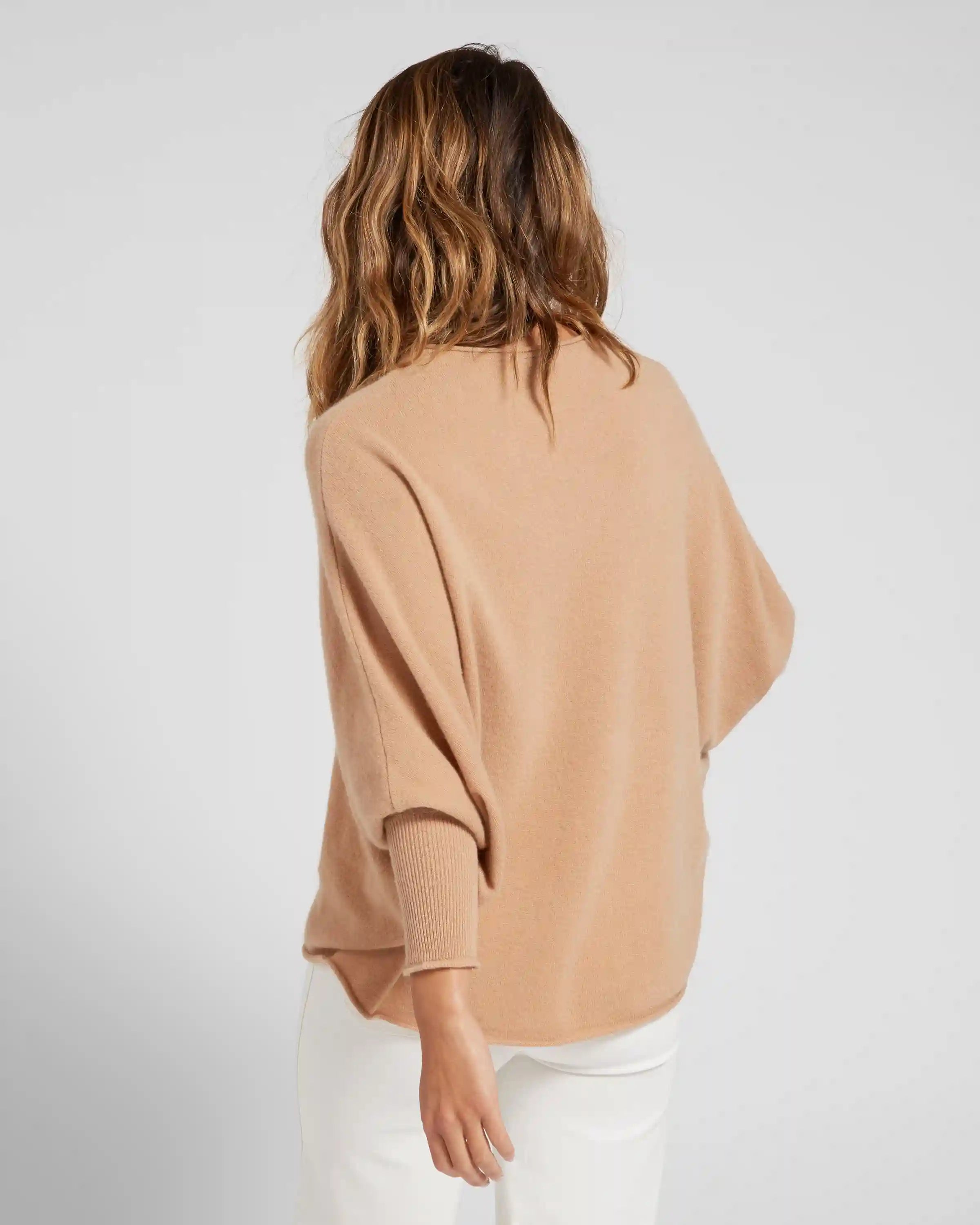 Mongolian Cashmere Batwing Sweater