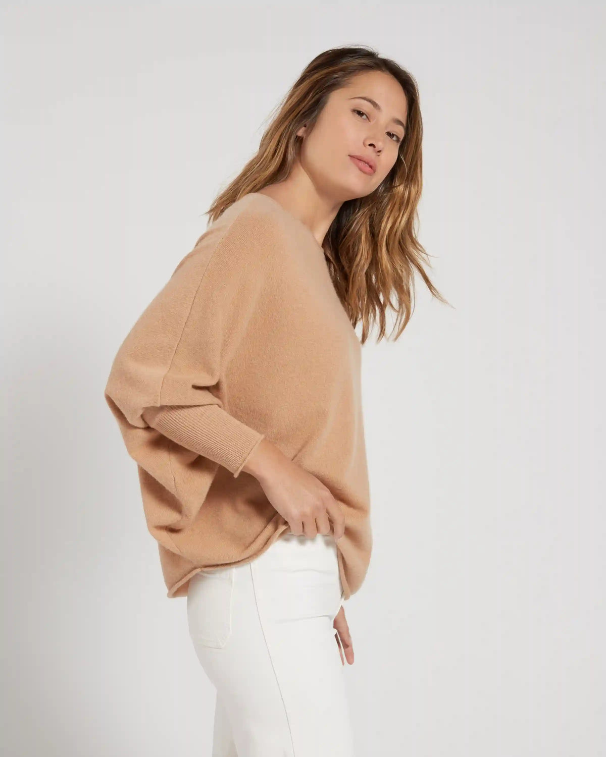 Mongolian Cashmere Batwing Sweater