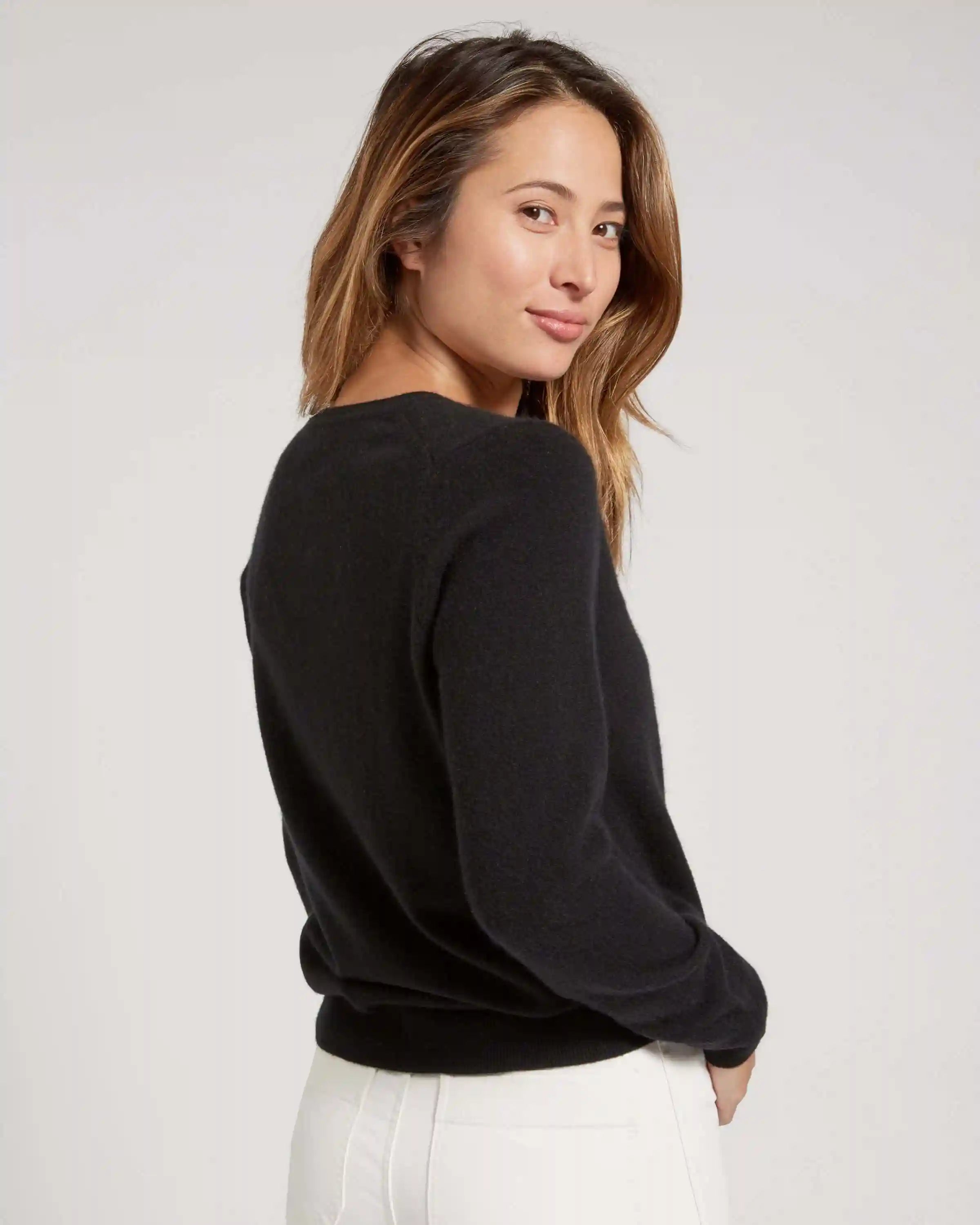 Mongolian Spring Cashmere V-Neck Sweater