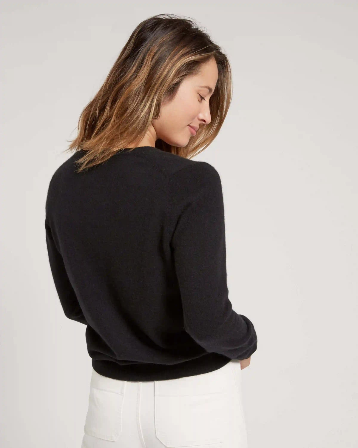 Mongolian Spring Cashmere V-Neck Sweater