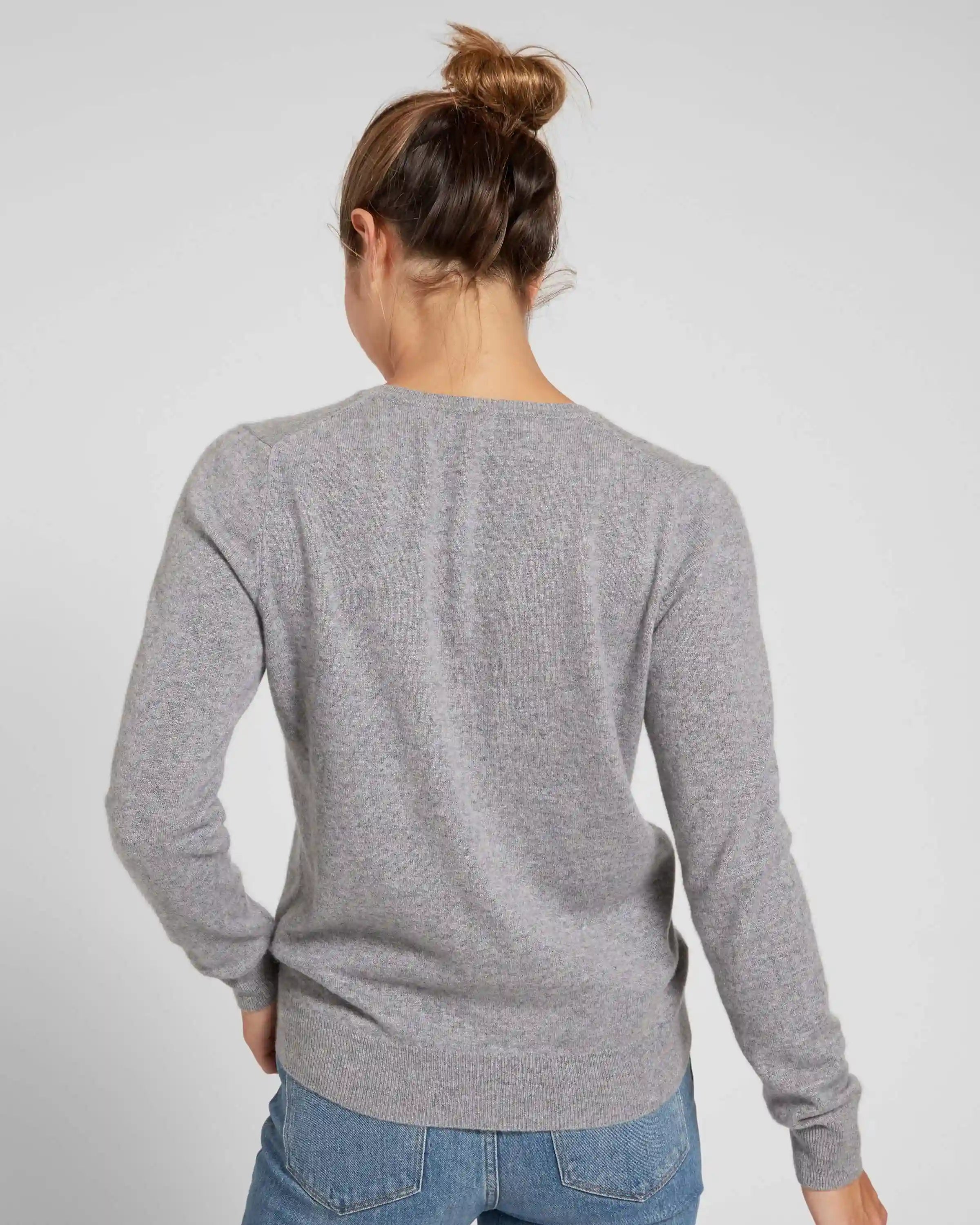 Mongolian Spring Cashmere V-Neck Sweater