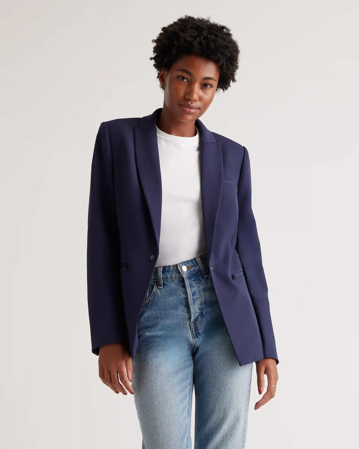 Scuba Single-Breasted Convertible Blazer