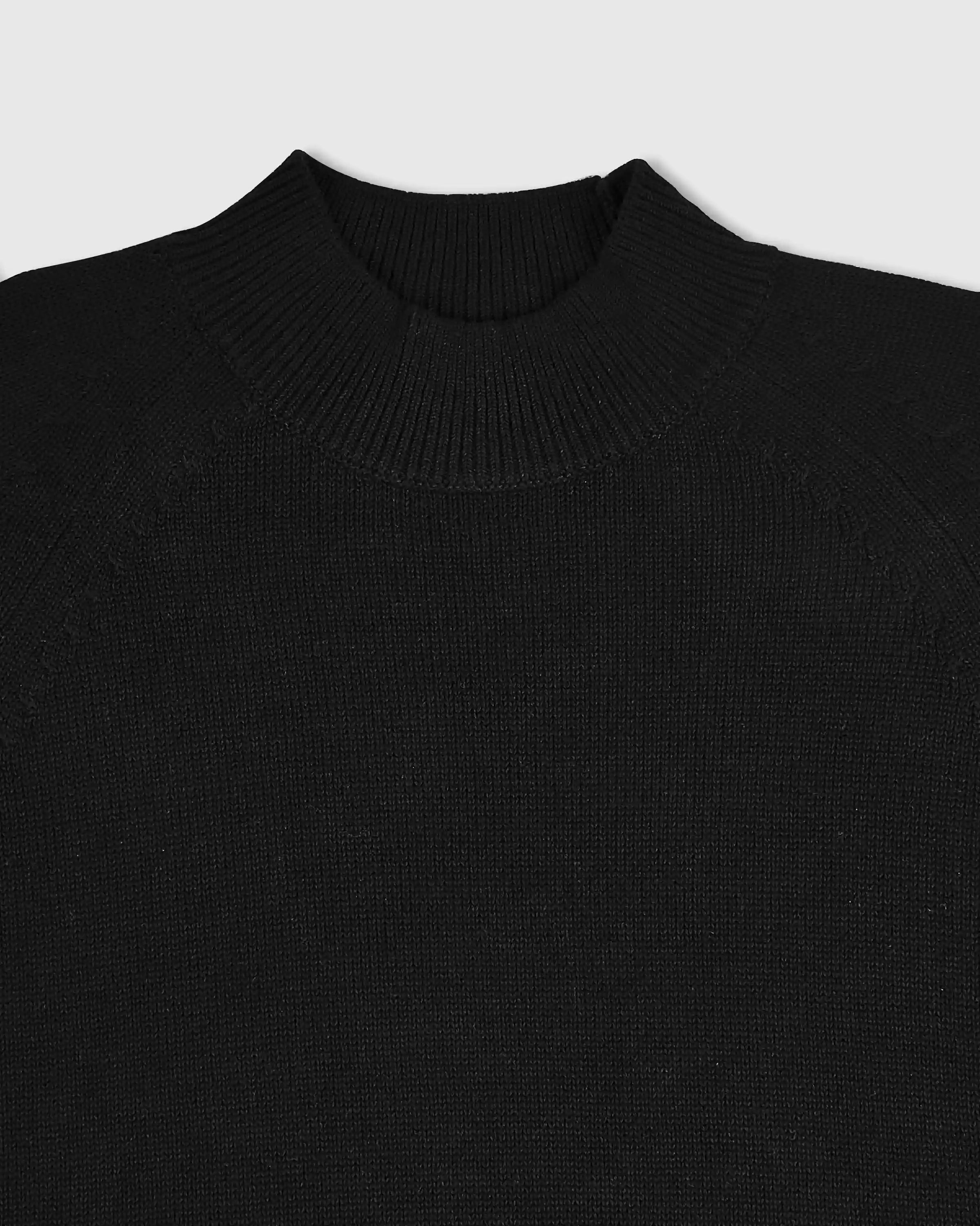 100% Organic Cotton Mock Neck Sweater