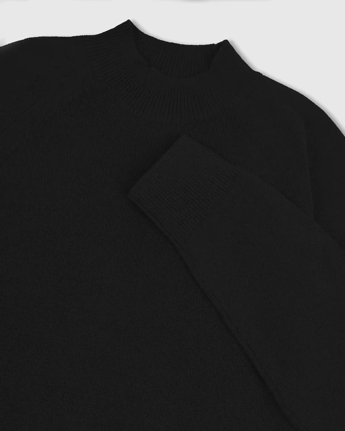 100% Organic Cotton Mock Neck Sweater