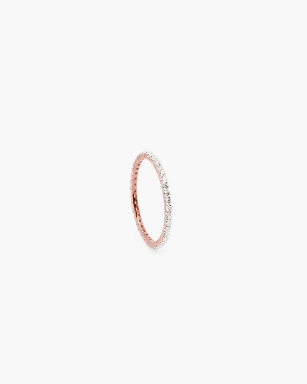 Diamond Shared Prong Eternity Band