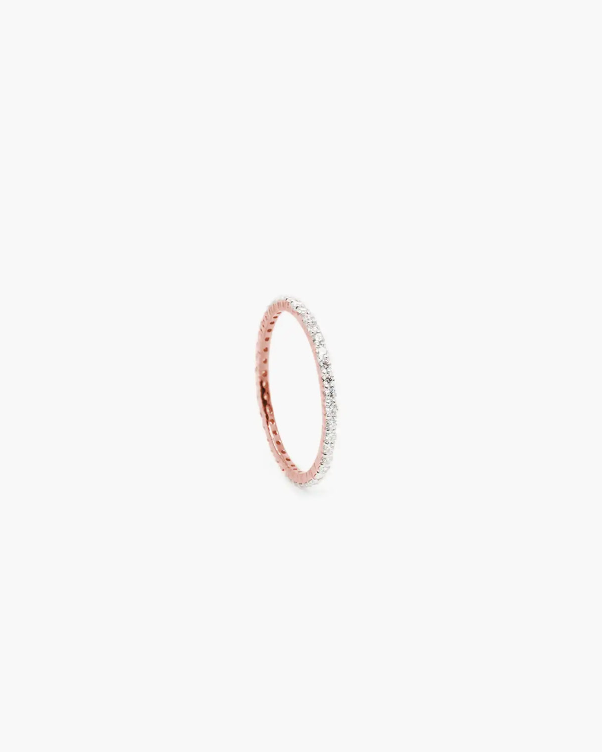 Diamond Shared Prong Eternity Band