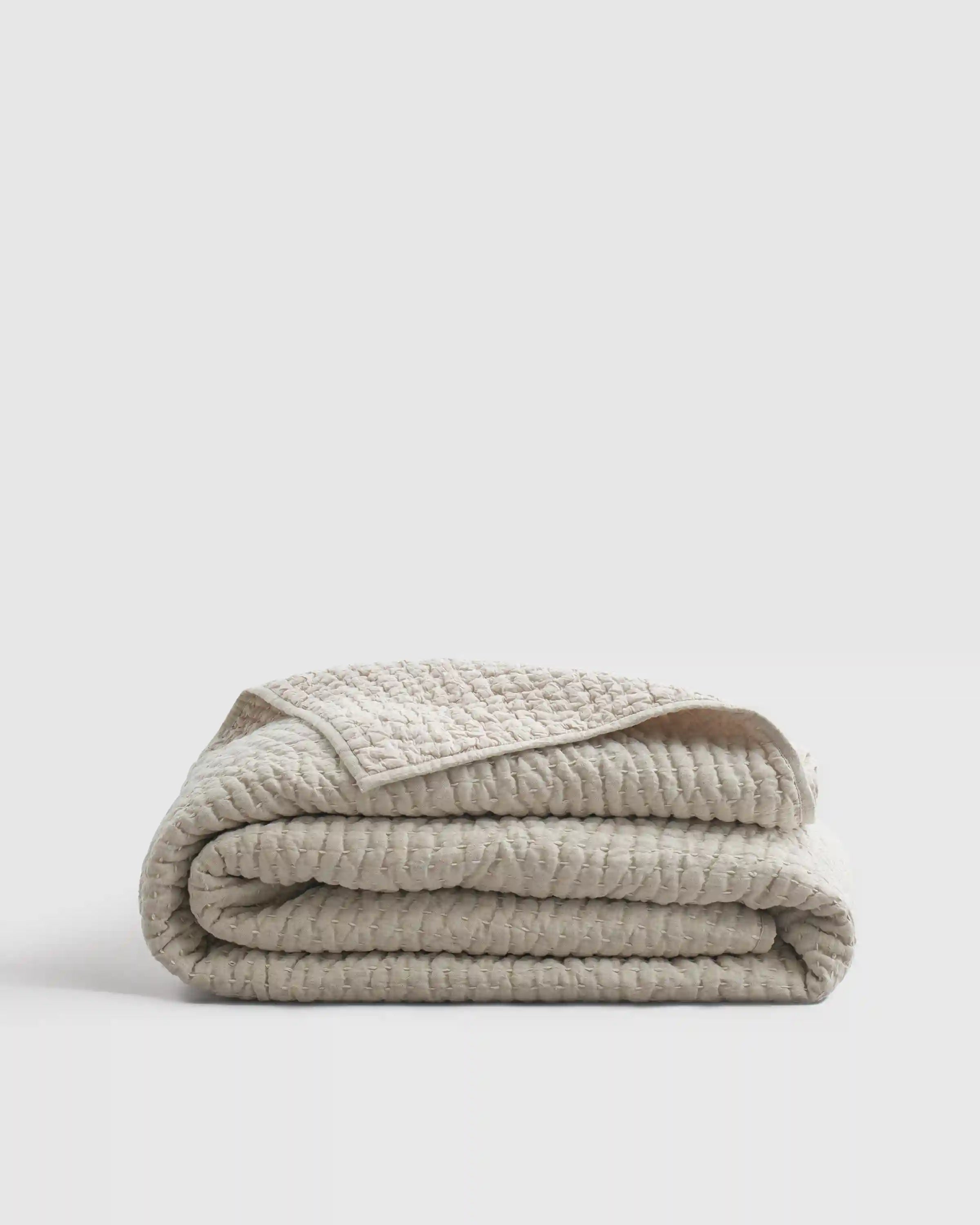 European Linen Cotton Stitch Quilt