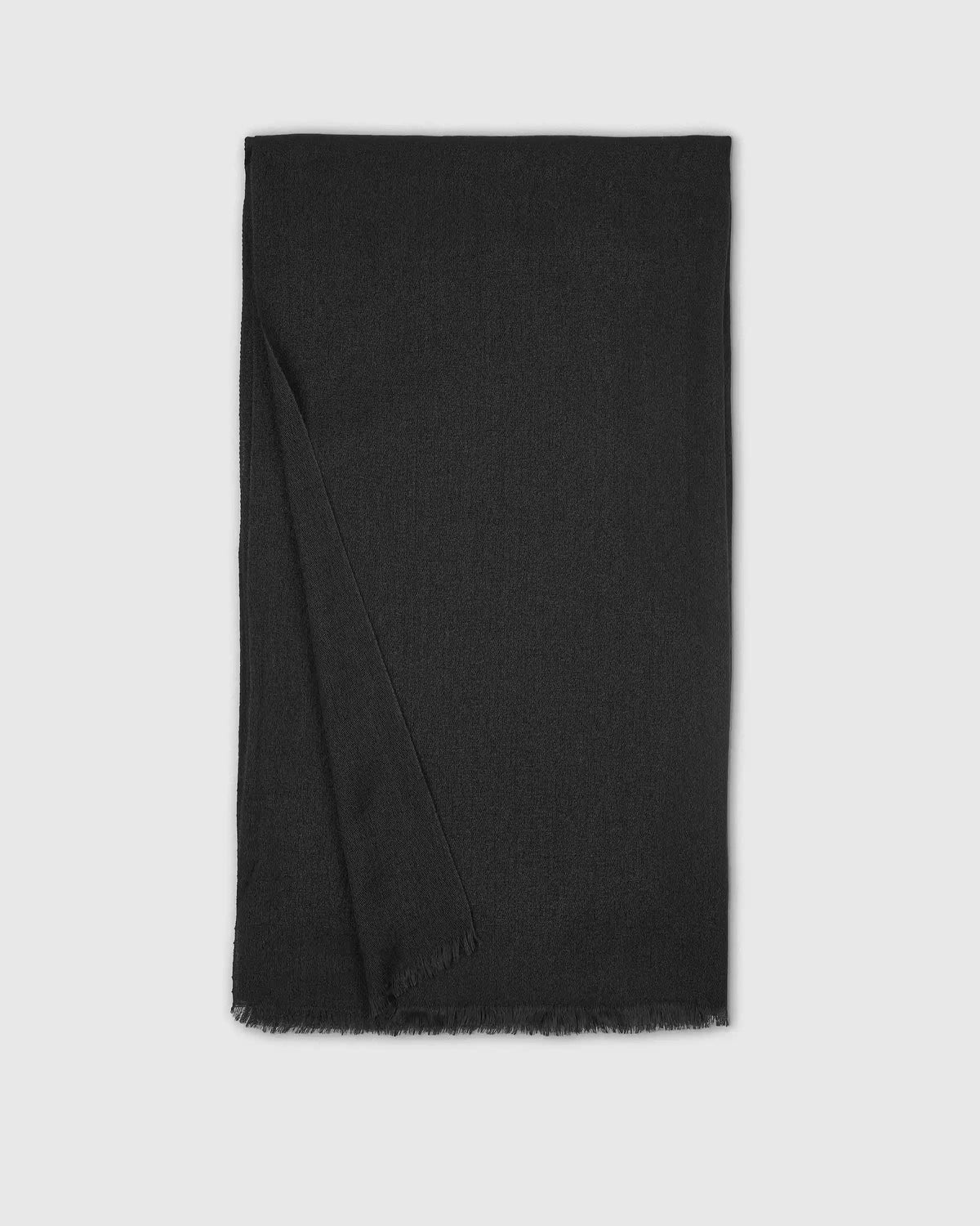 Featherweight Cashmere Silk Frayed Edge Scarf