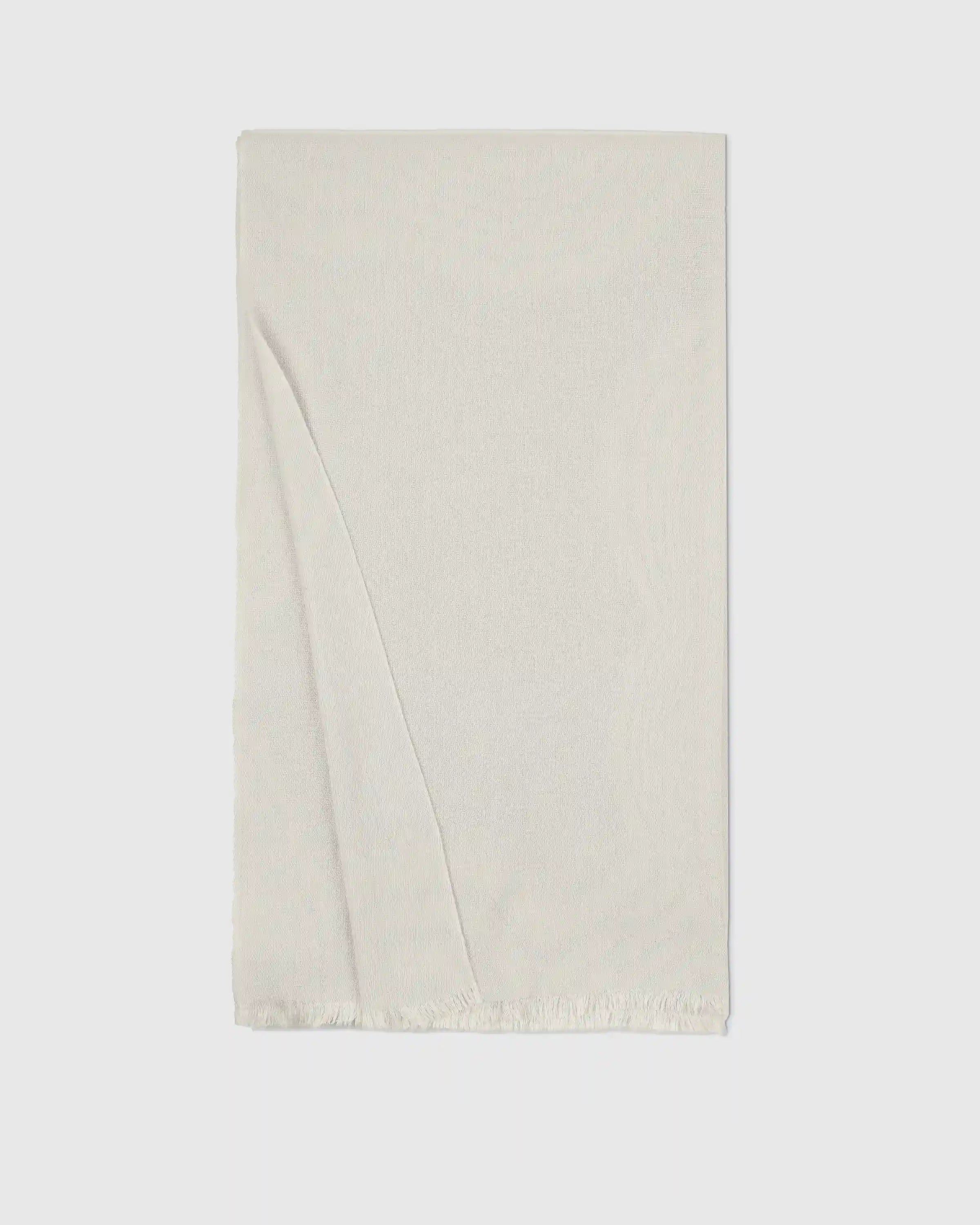 Featherweight Cashmere Silk Frayed Edge Scarf