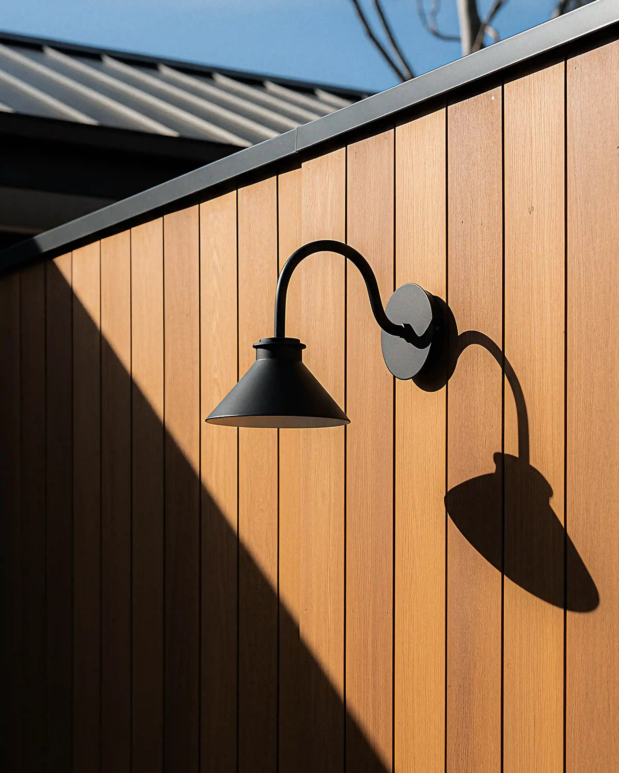 Contemporary Steel Indoor/Outdoor Barn Sconce