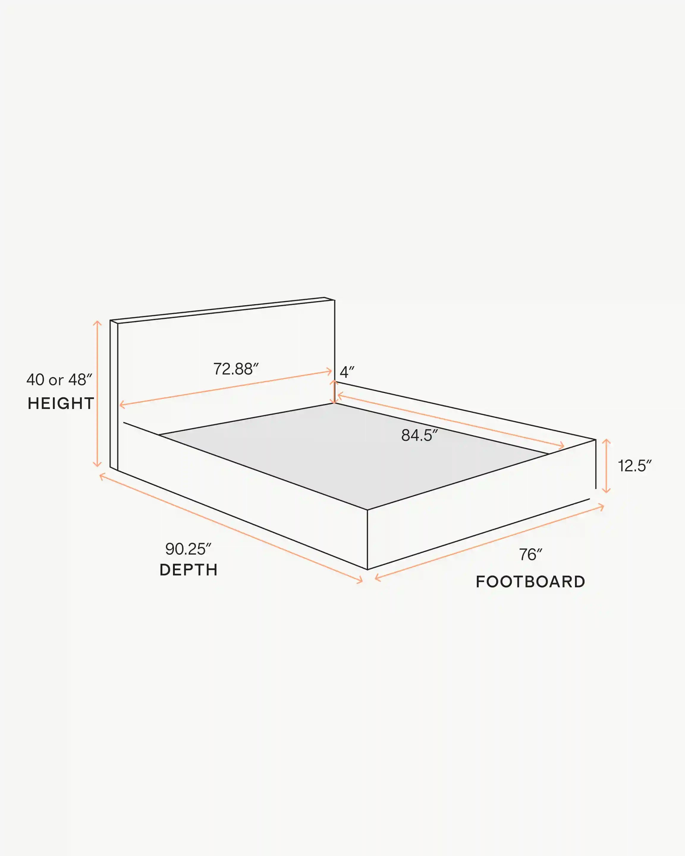 Plush Boucle Square Bed