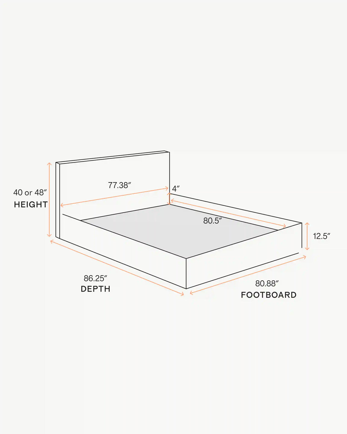 Plush Boucle Square Bed