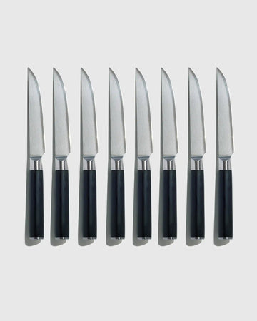 Essential Japanese Damascus Steel Steak Knife, Set of 8