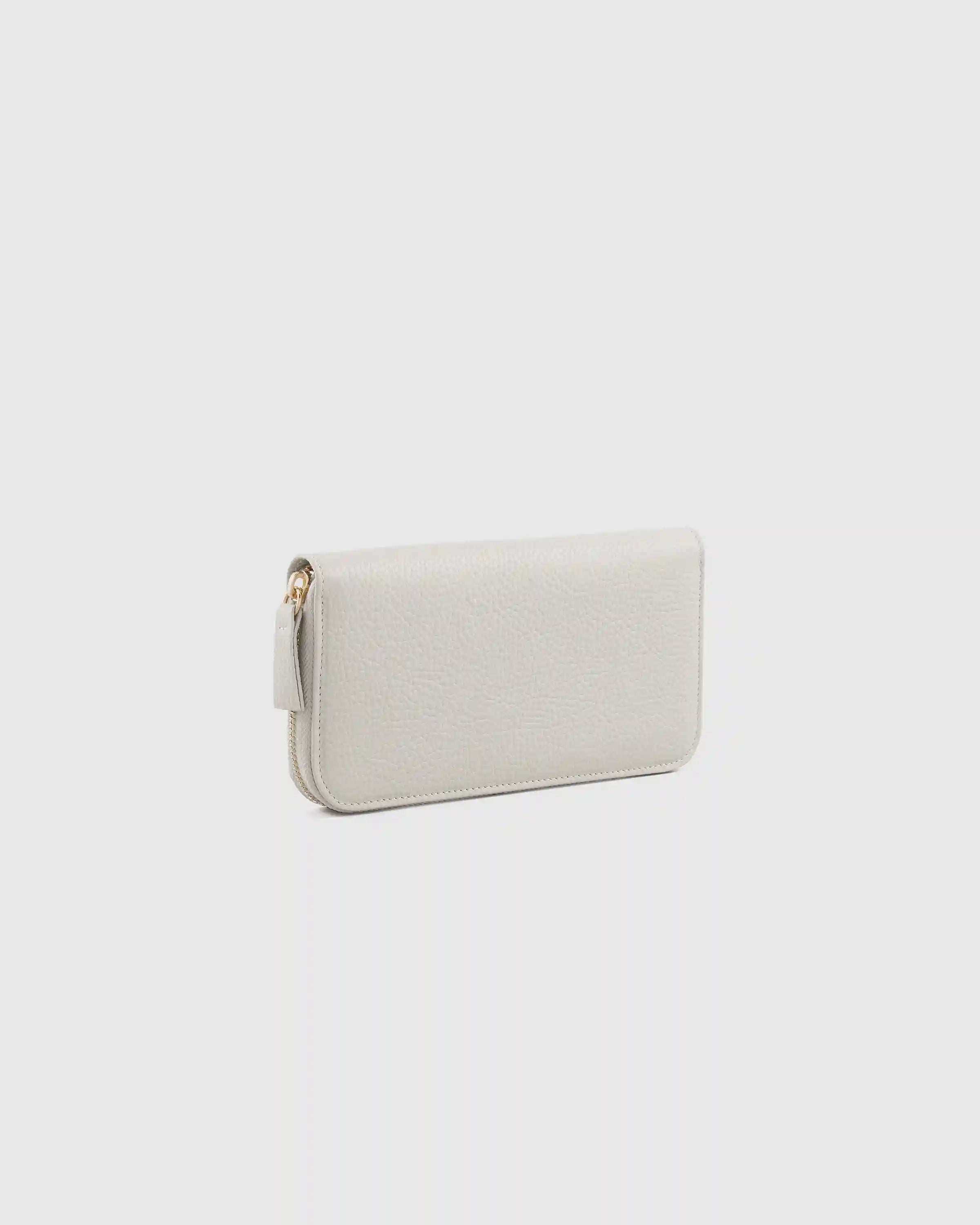 Italian Pebbled Leather Continental Wallet