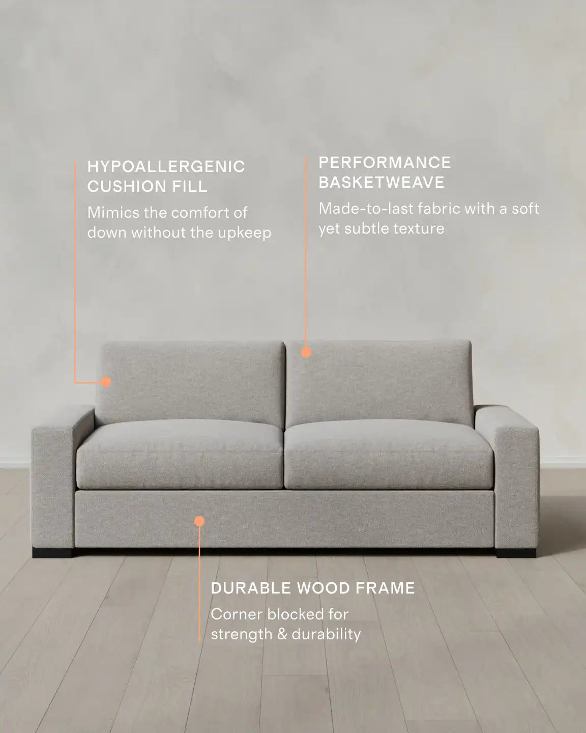 Stillman Sofa in Performance Basketweave