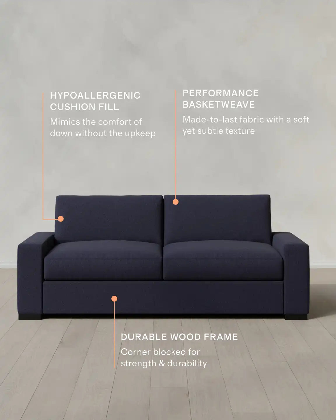 Stillman Sofa in Performance Basketweave